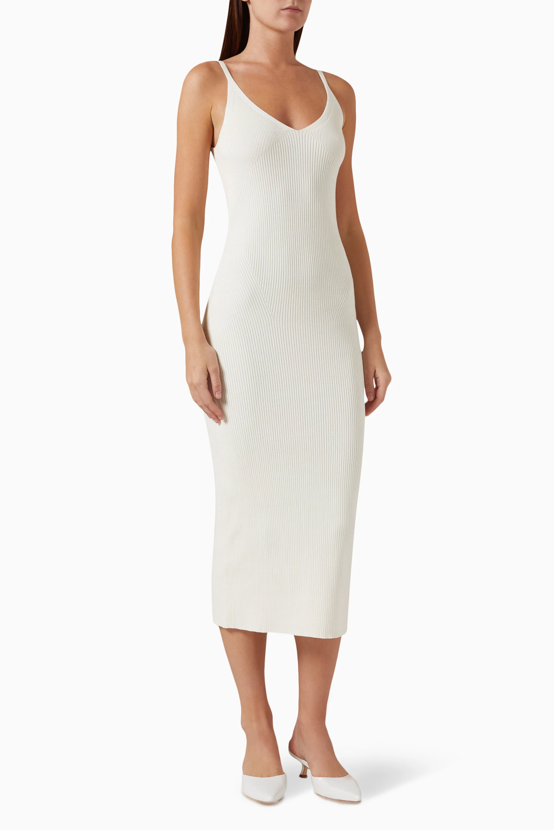 dahlia cotton sweater dress Reformation Dahlia Cotton Sweater Dress in Natural