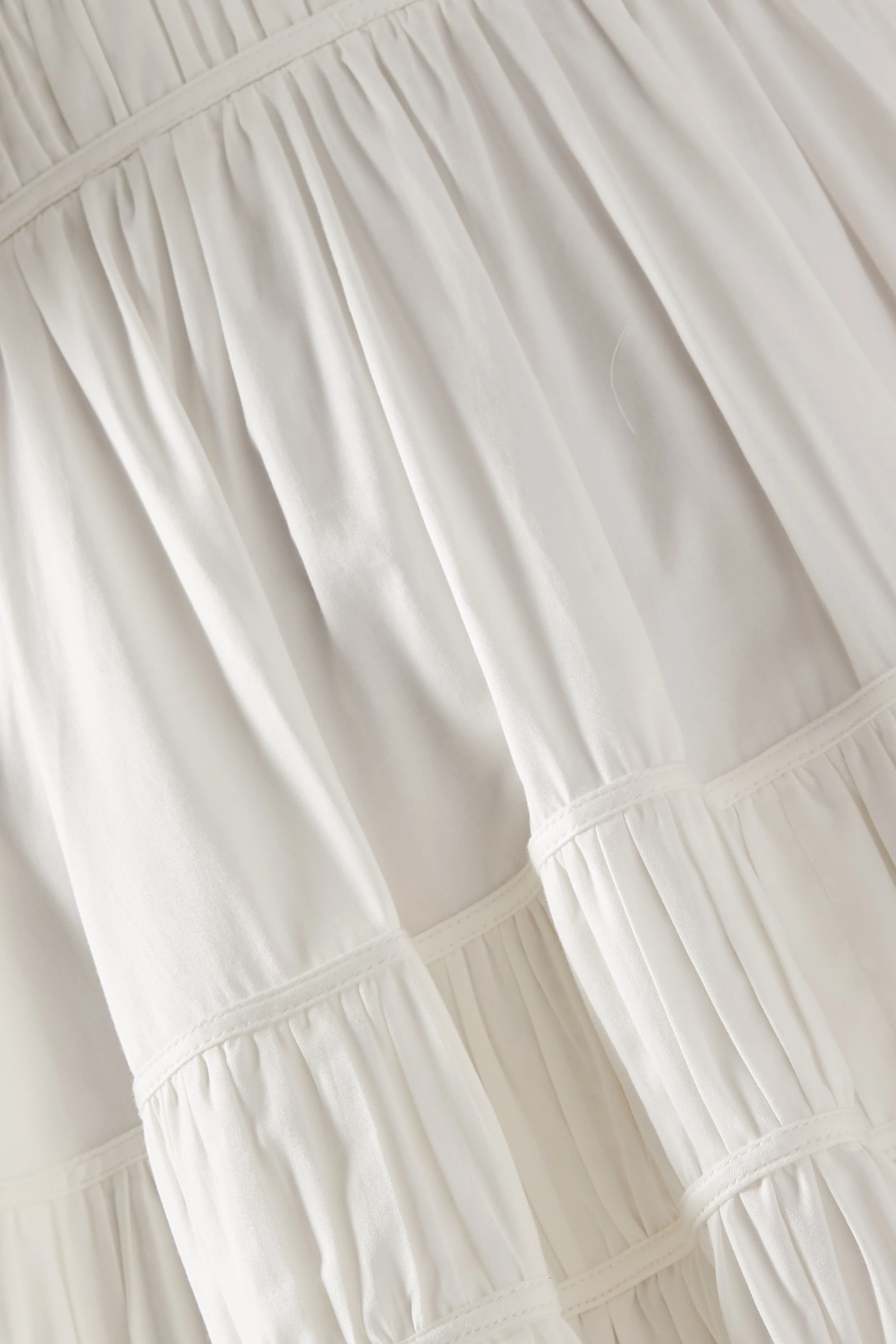 Buy Aje White Fallingwater Ruched Midi Dress in Cotton For Women Online |  Ounass Oman