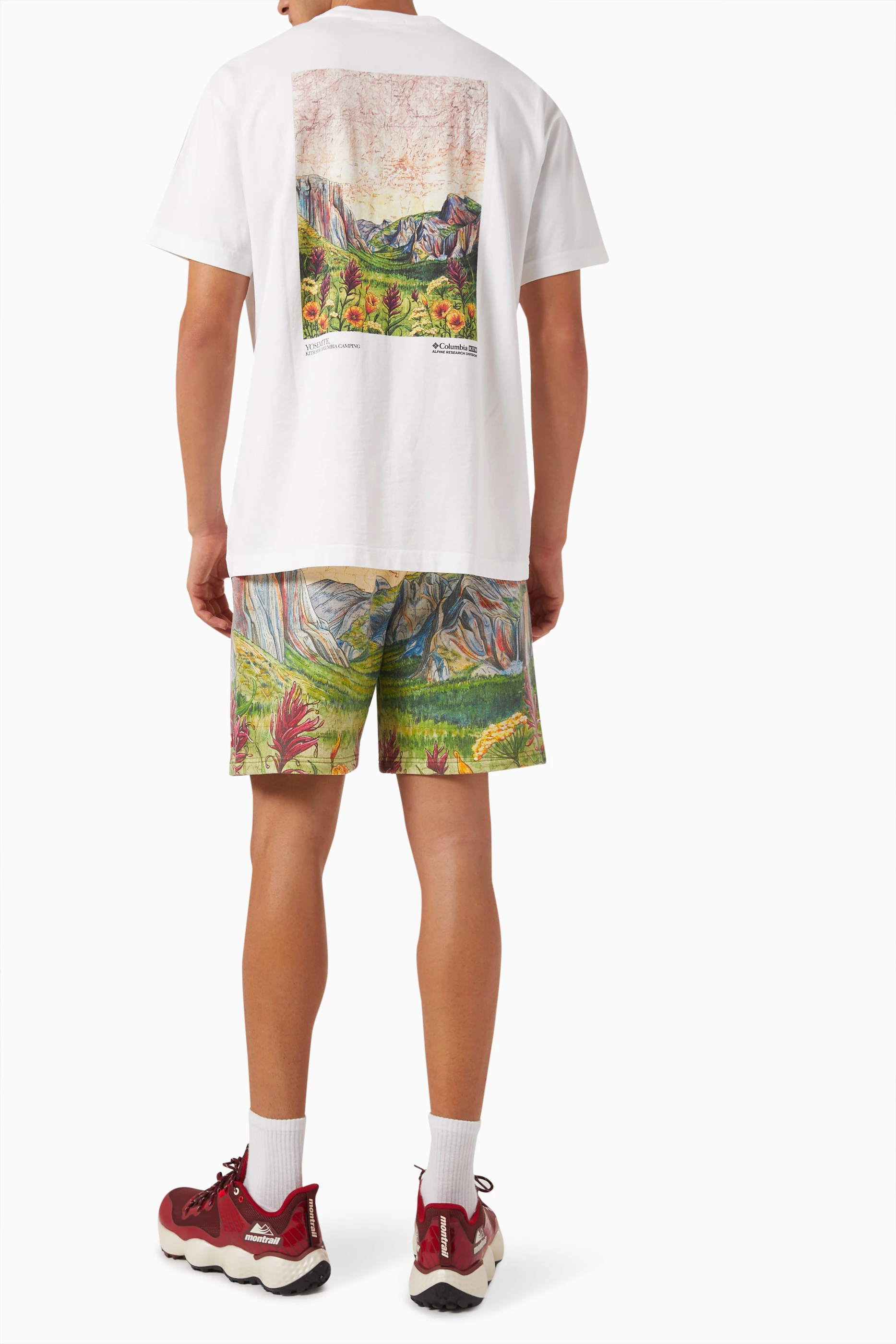 Buy Kith White x Columbia Yosemite Classic Logo T-shirt in Cotton