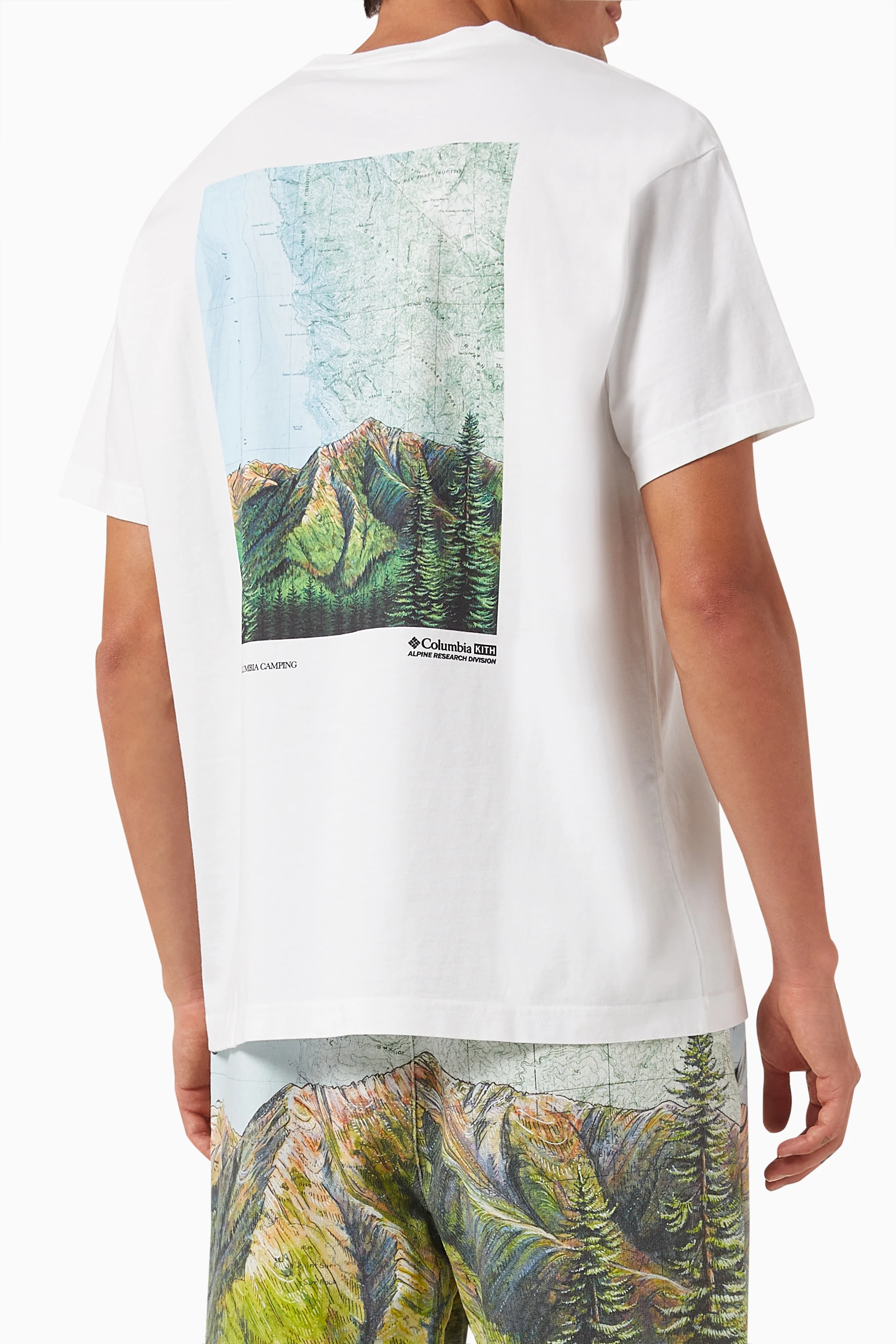Buy Kith White x Columbia Big Sur Classic Logo T-shirt in Cotton