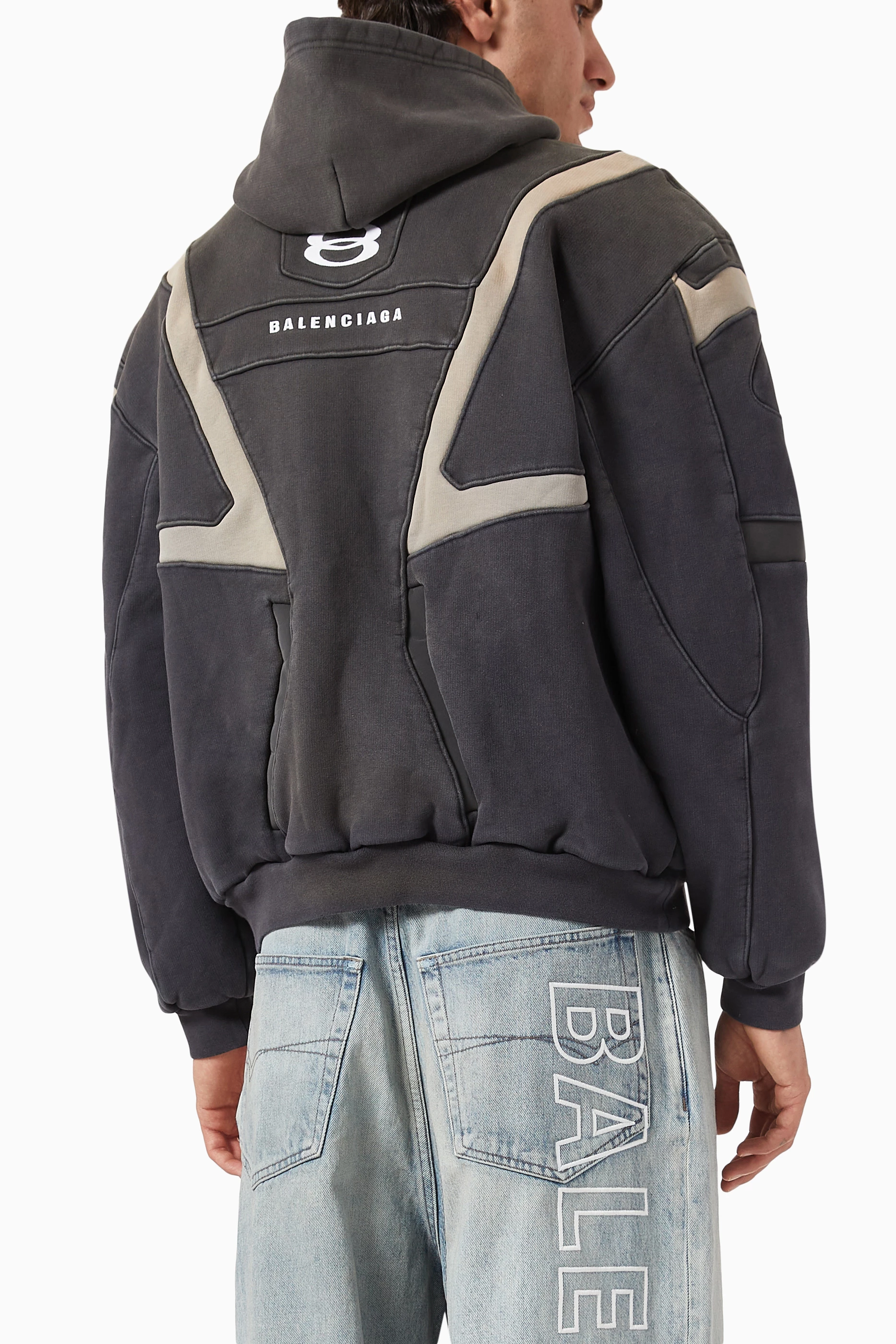 バレンシアガ balenciaga unity sports icon slim WMNS) Balenciaga Unity Sports Icon Boxy Zip-up Hoodie Large Fit