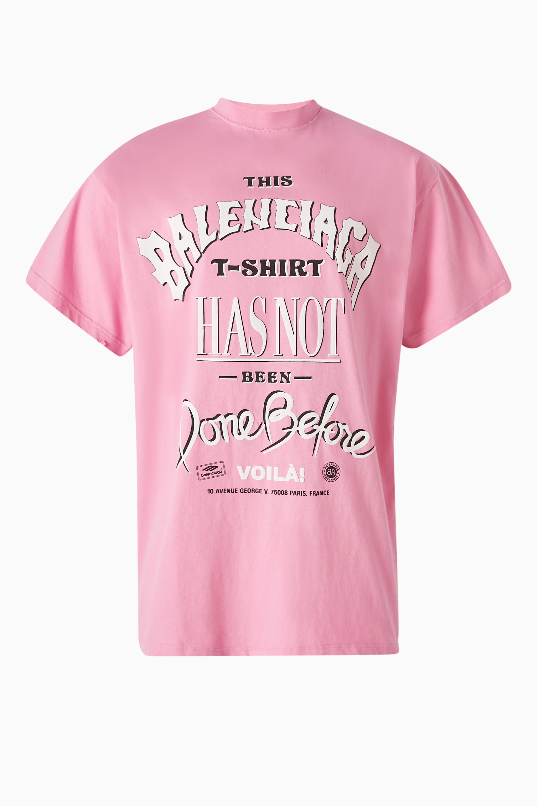 Buy Balenciaga Pink Unisex Not Been Done T-shirt in Vintage Jersey 