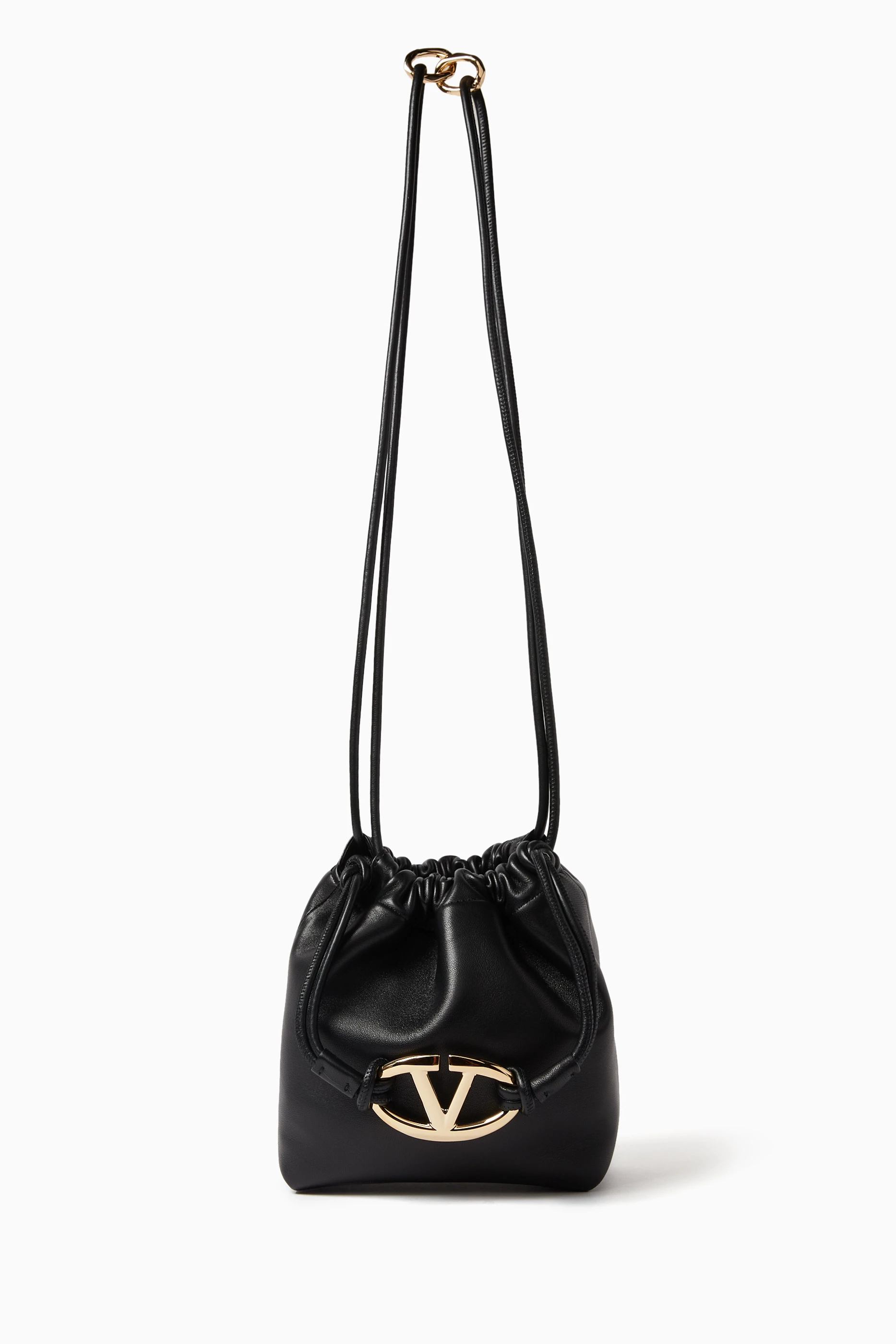 Buy Valentino Garavani Black Valentino Garavani Mini VLOGO Pouf 