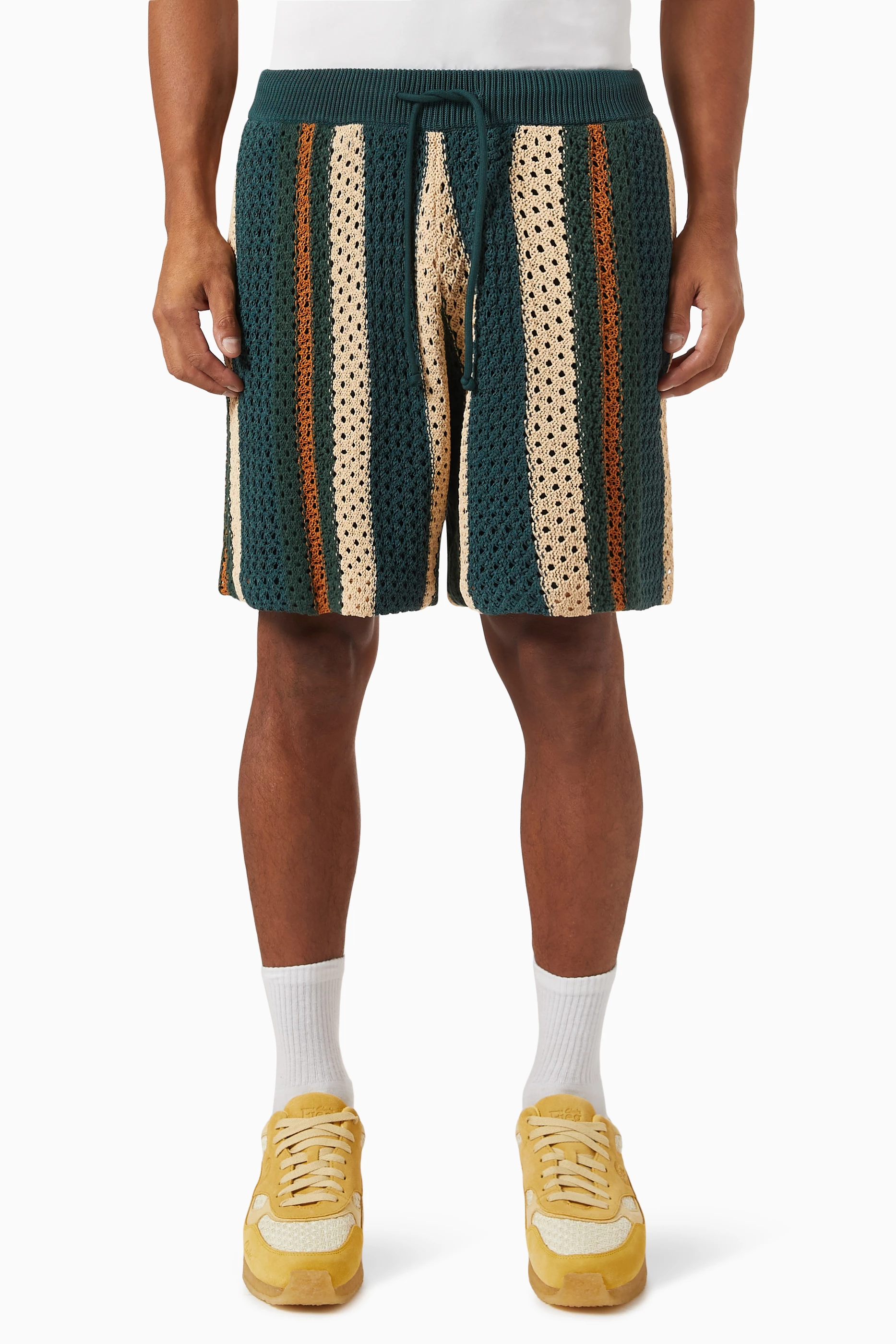 Buy Kith Multicolour Curtis Shorts in Crochet For Men Online
