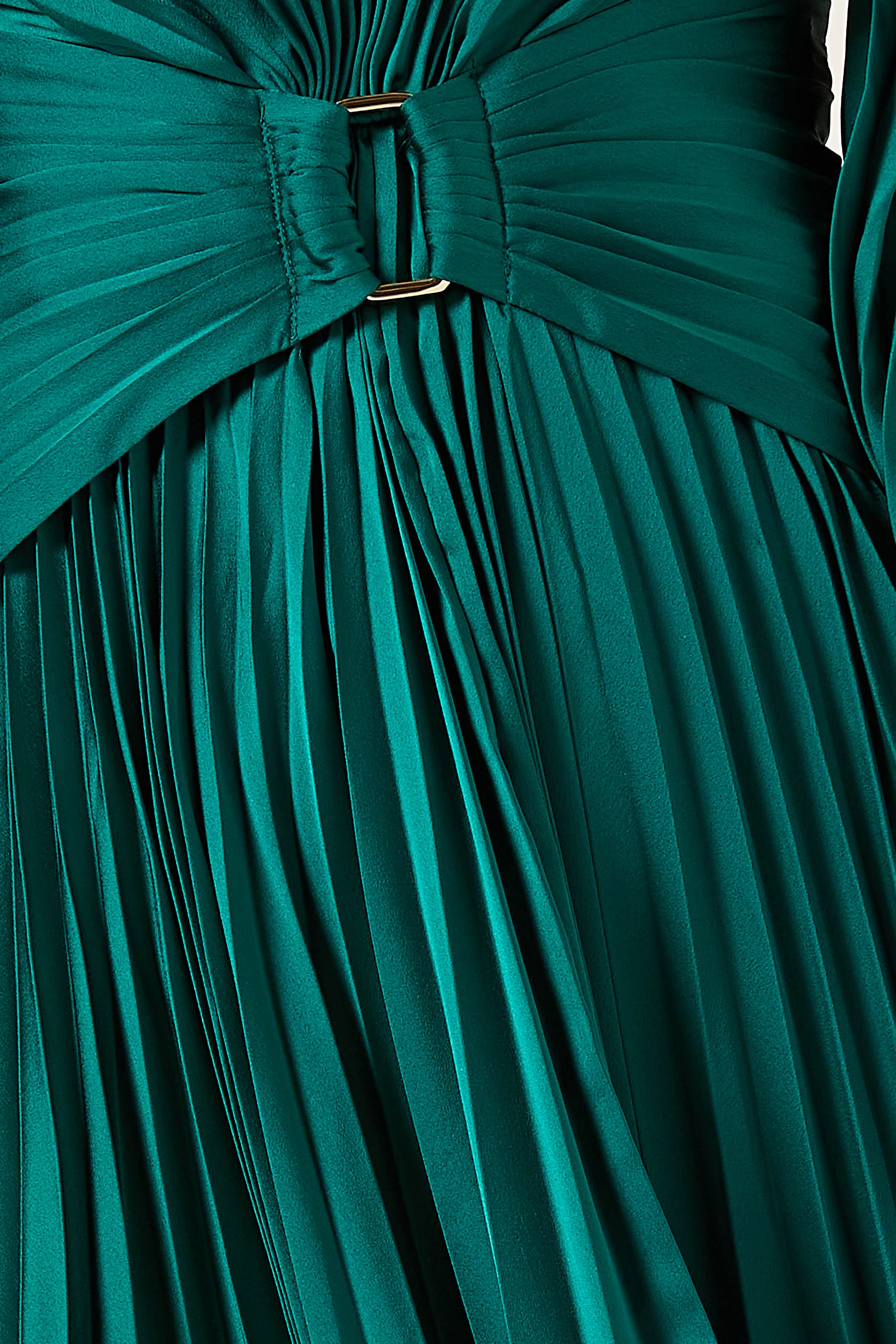 Buy Acler Green Norseman Midi Dress in Satin For Women Online | Ounass Oman