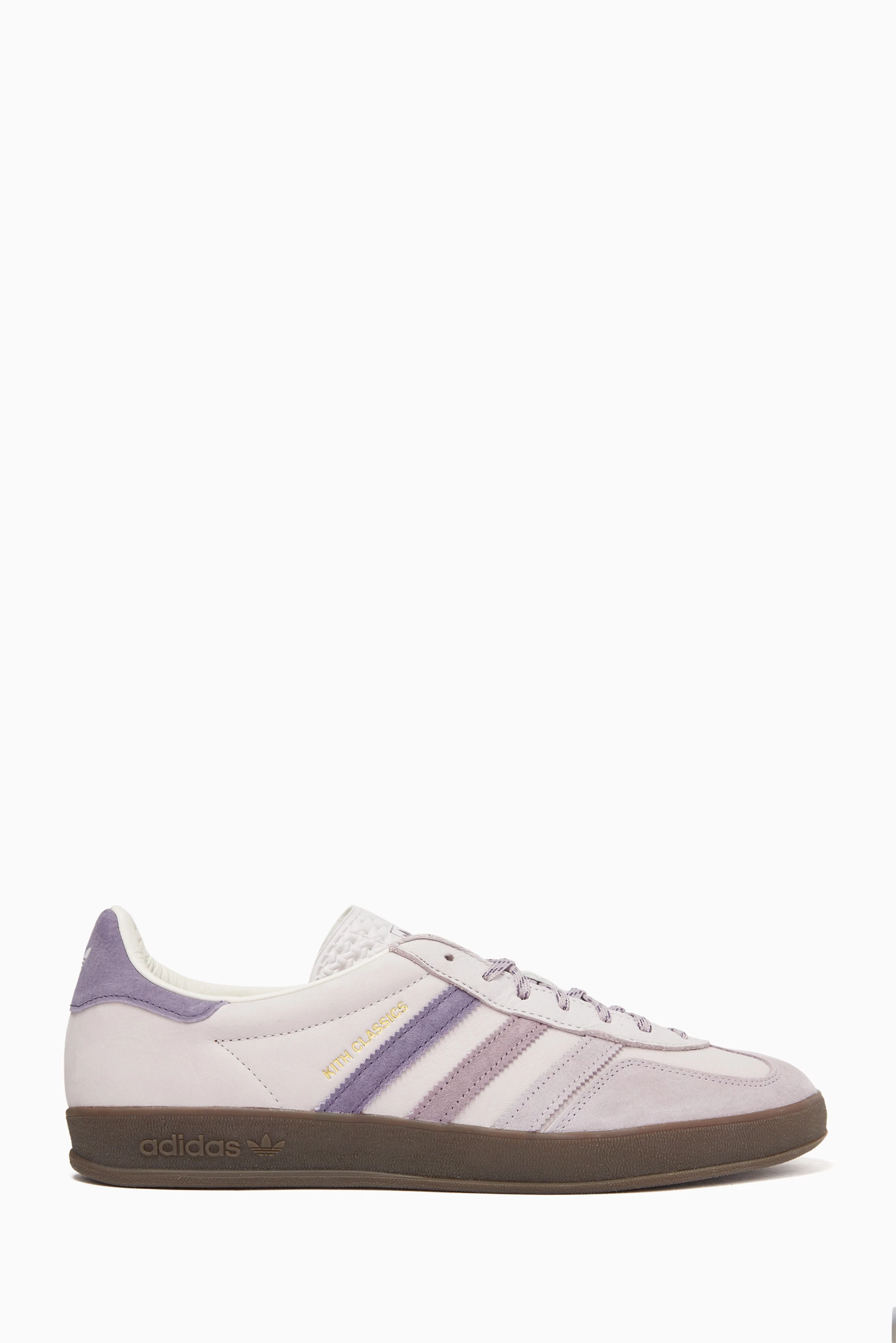 Buy Kith Purple x adidas Originals Gazelle Indoor Sneakers in Nubuck Suede For Men Online Ounass Oman