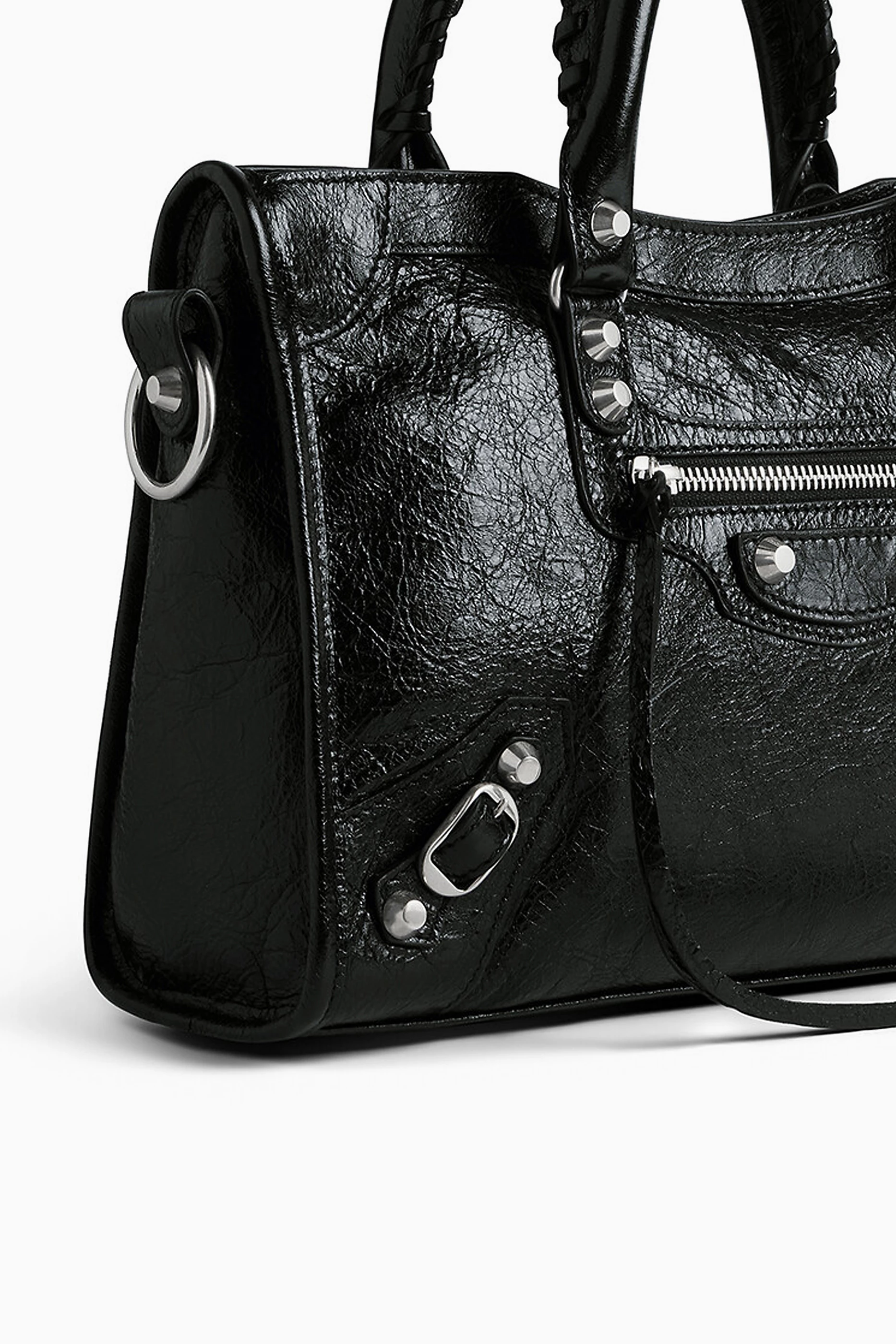 Buy Balenciaga Black Small Le City Bag in Arena Lamsbkin For Women Online Ounass Oman