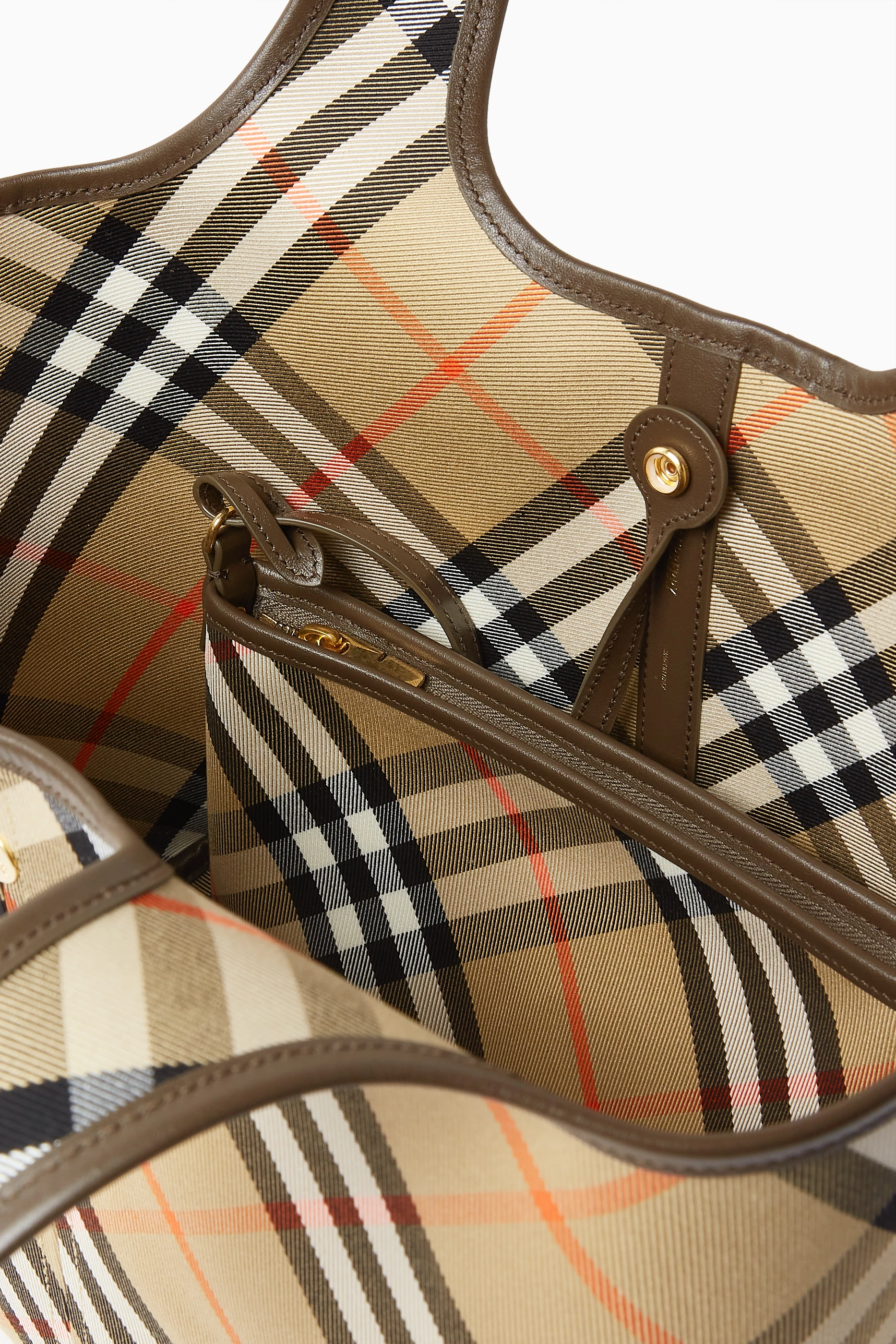 Burberry small haymarket check tote bag clearance