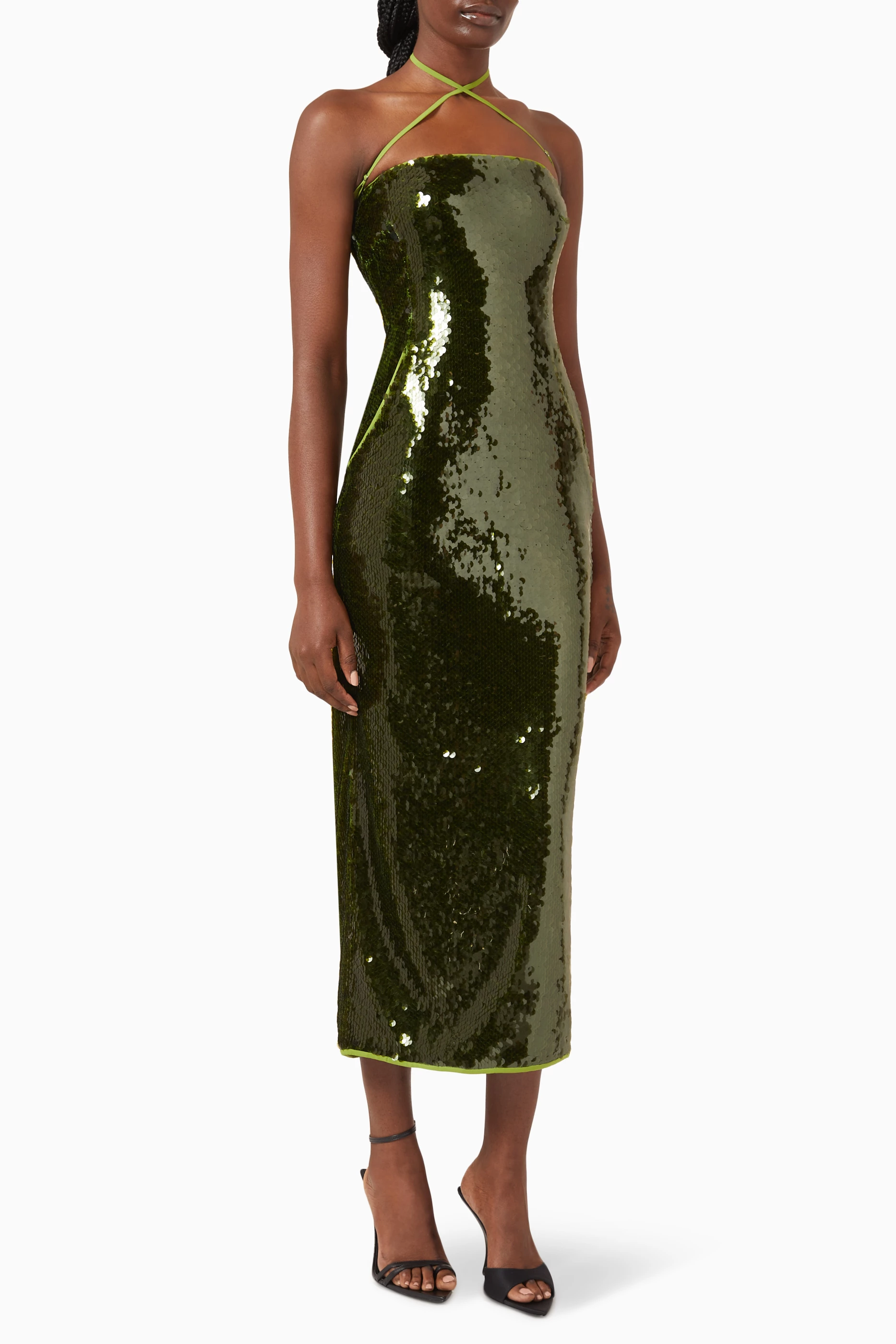 paris georgia dress green Paris Georgia Bernie Slip Dress Available in a size S $150 hire + bond See  the website, www.sandyrentals.com.au for more details, and to view garment  availability! : @odessamckerrell We kindly ask that