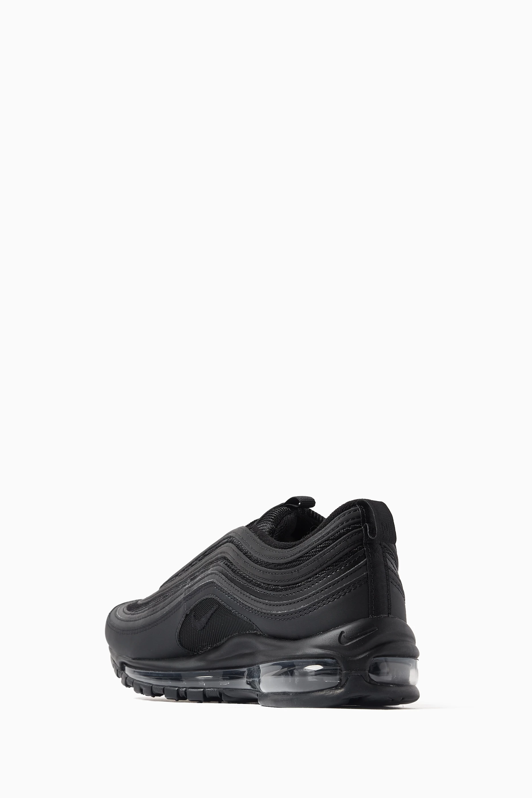 Nike men's air max 97 black sneaker sales