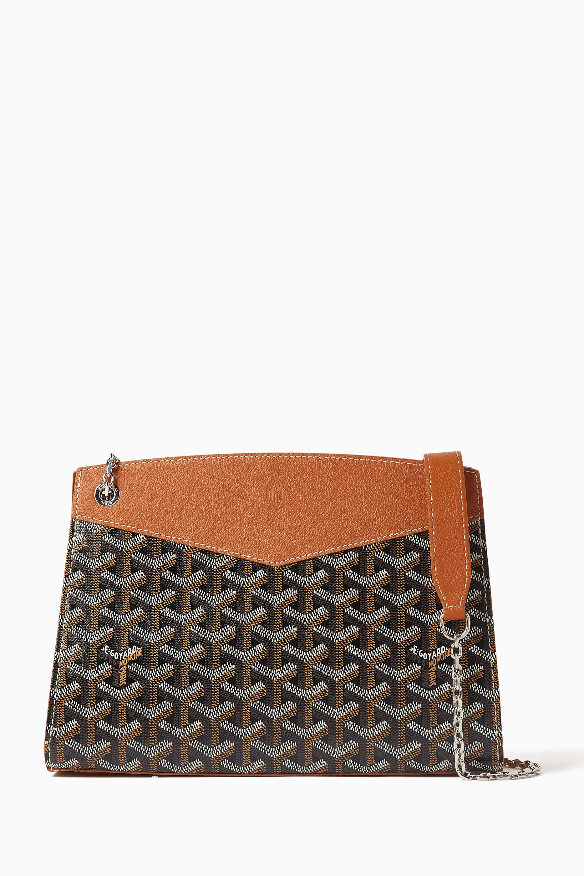 Buy Goyard Pre-Loved Brown Rouette Structuré PM Shoulder Bag in