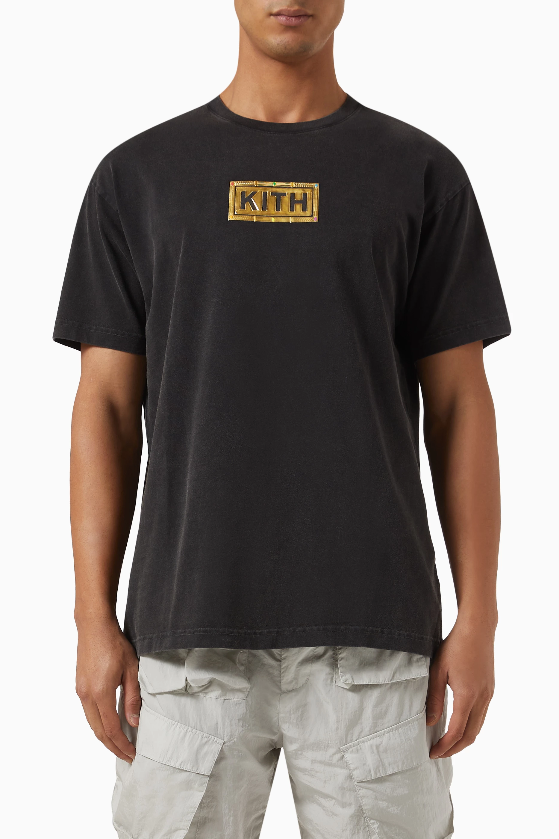 Buy Kith Black x Marvel Thanos Vintage T-shirt in Cotton For Men