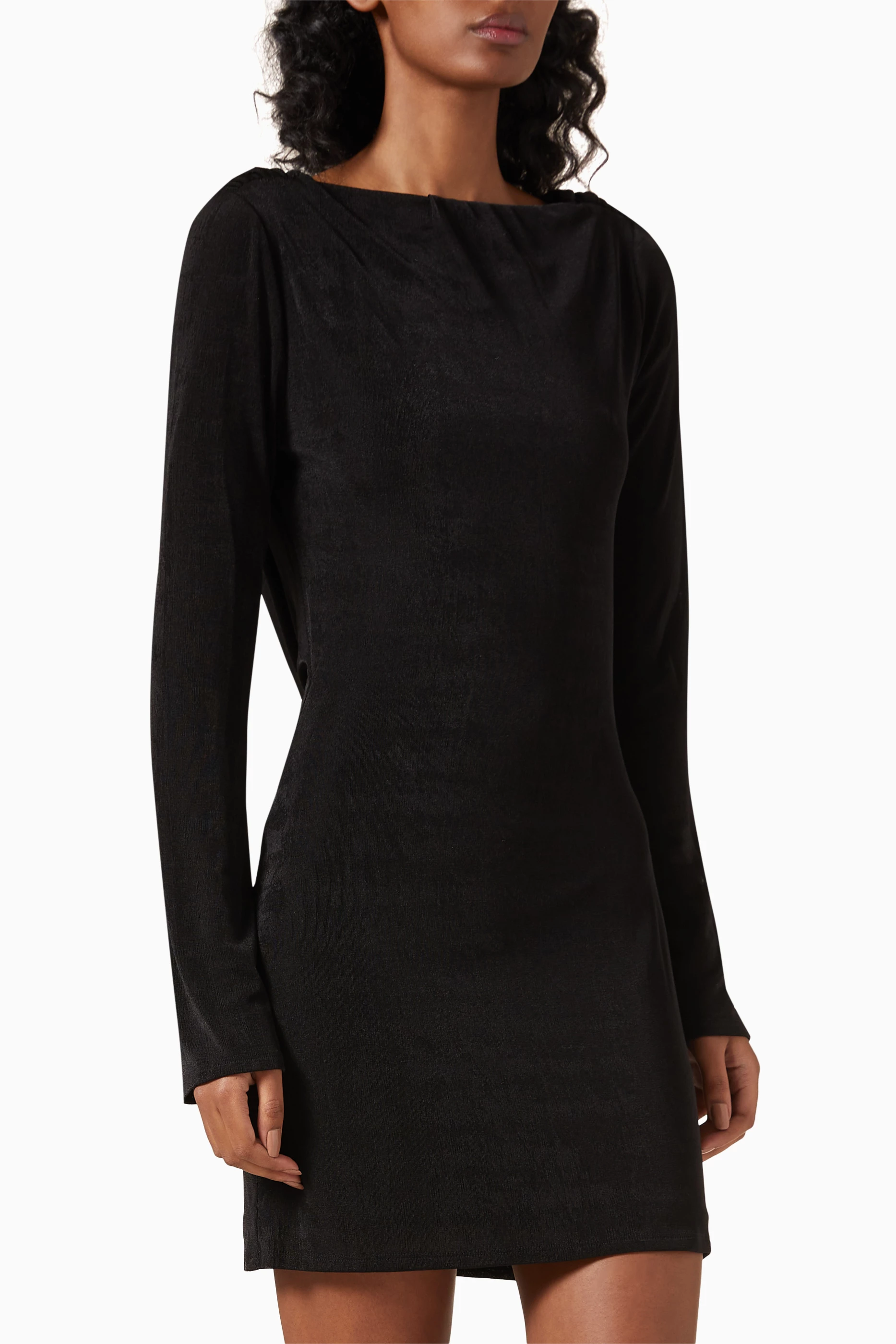 Buy Reformation Black Vivien Mini Dress in Knit For Women Online | Ounass  Oman