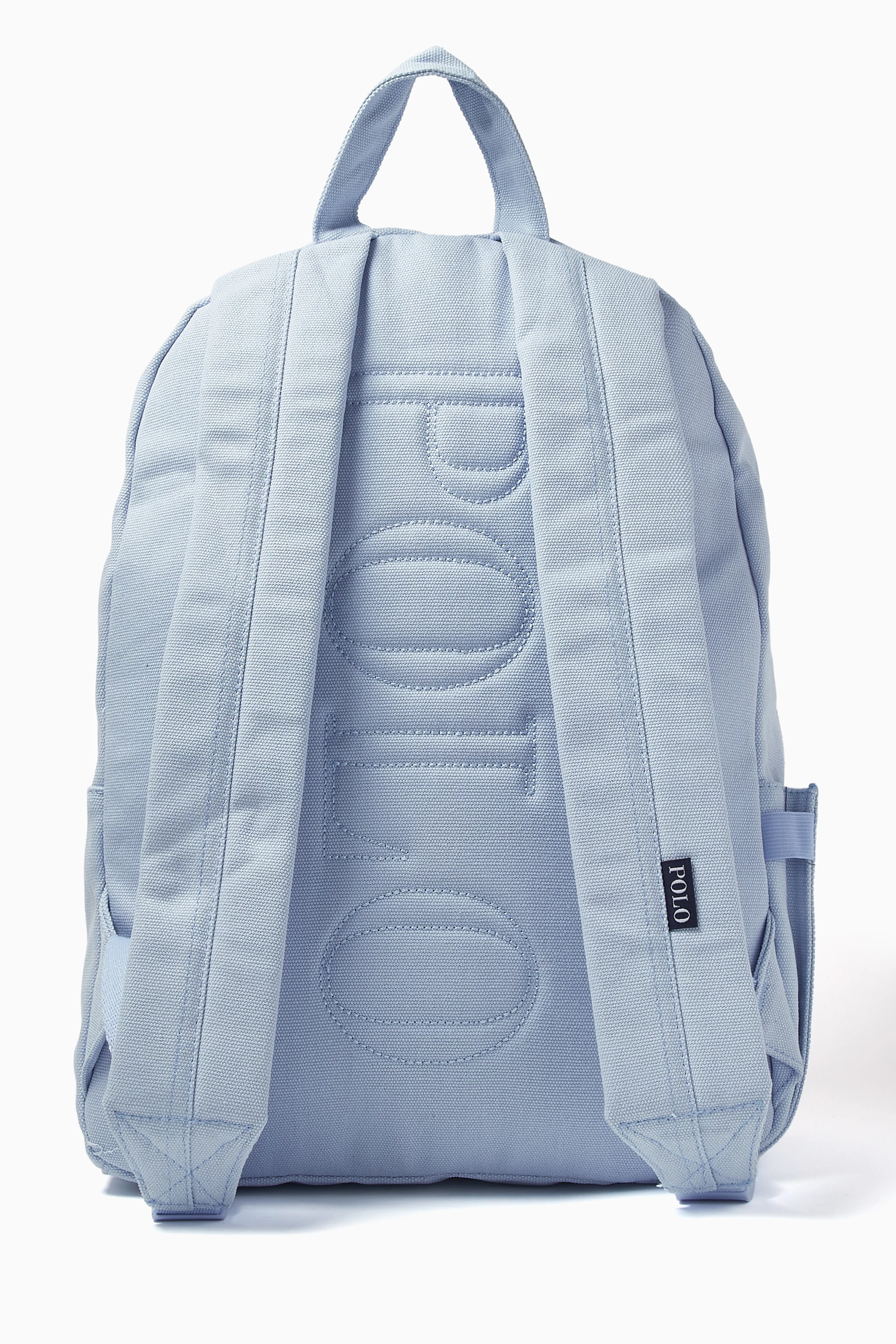 Buy Polo Ralph Lauren Blue Polo Pony Backpack in Canvas For Boys 