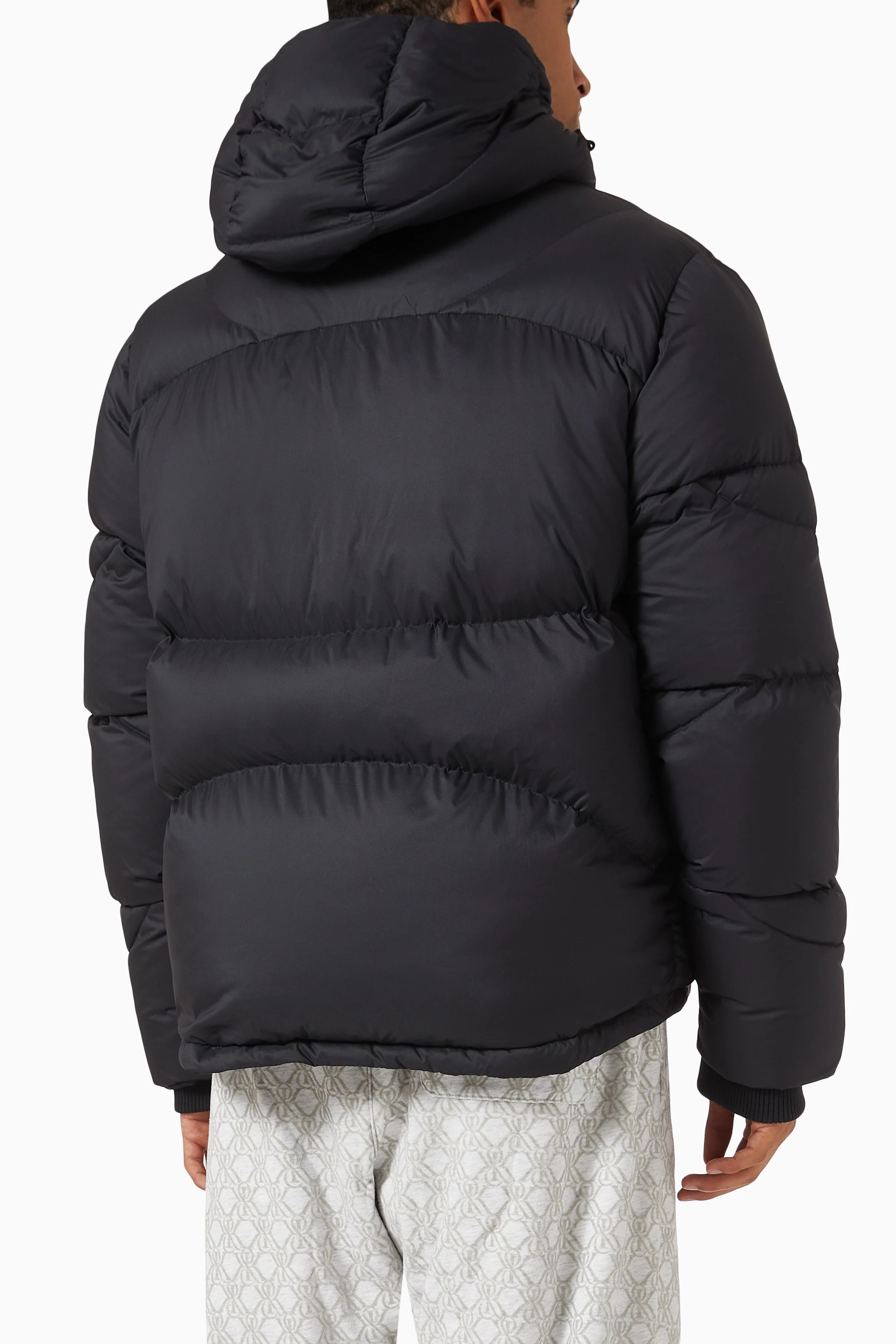 Buy Kith Black Corey Puffer Jacket in Stretch Taffeta For Men