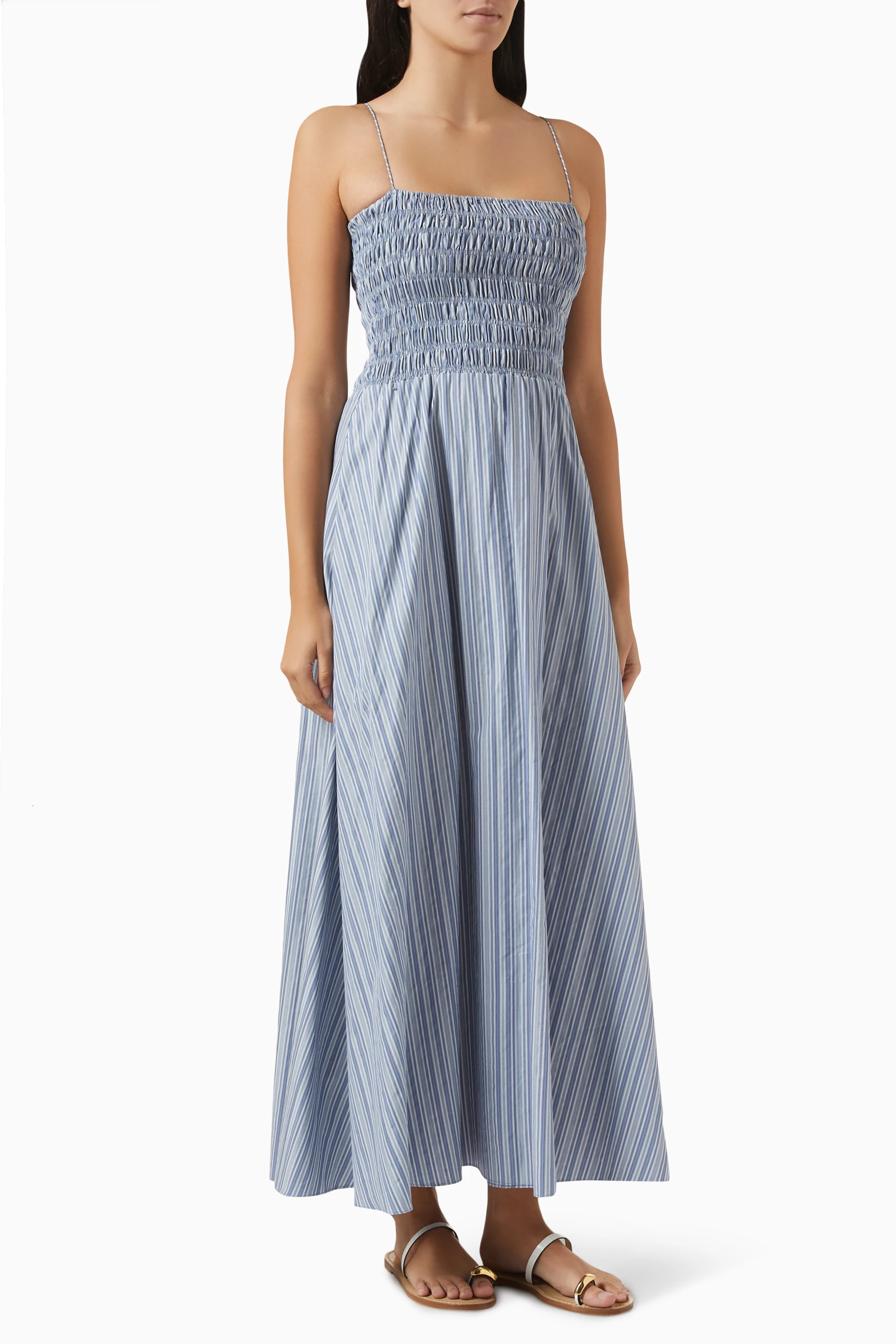 knee length dresses for ladies Faithfull The Brand Lida Midi Dress