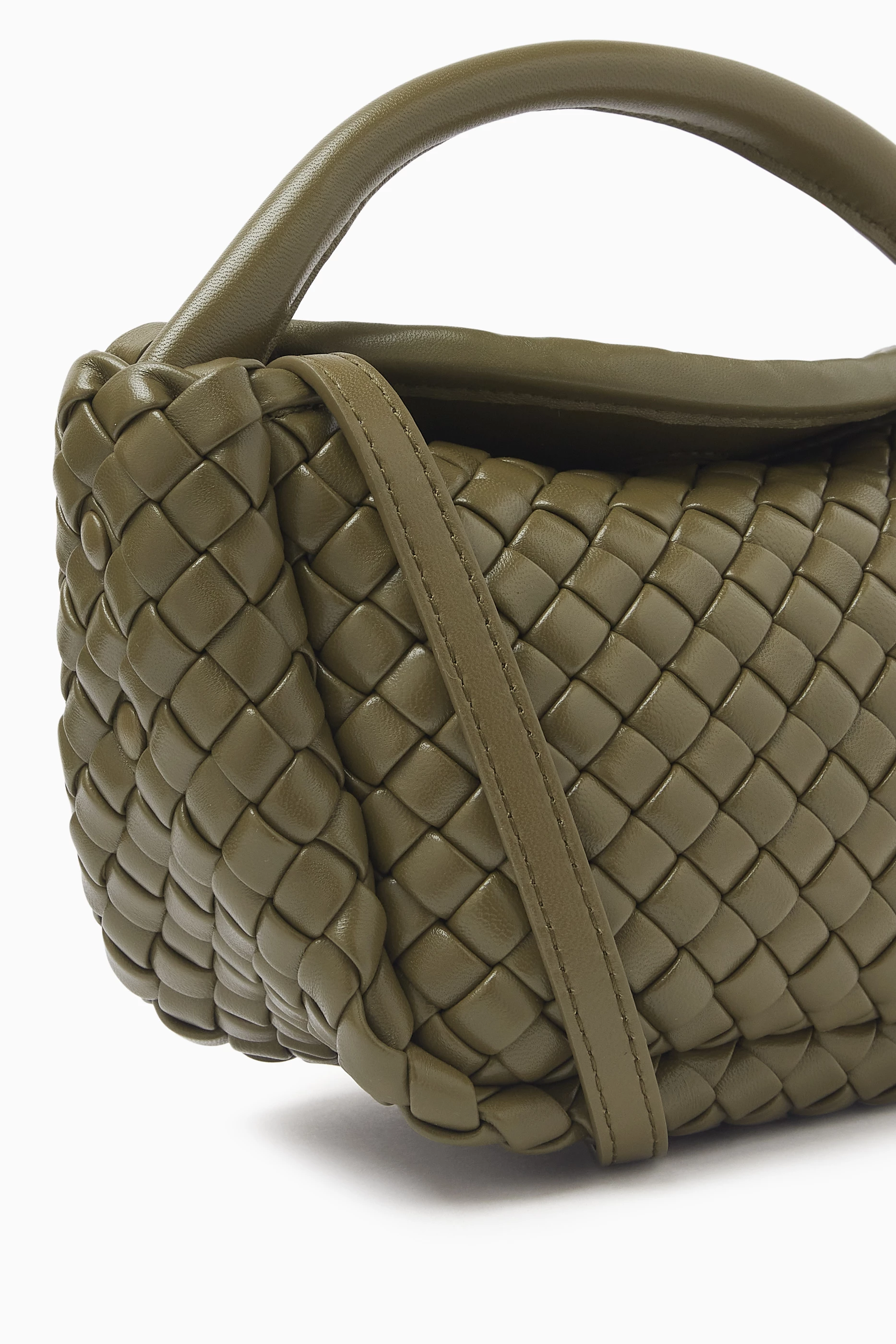 Bottega Veneta カーキー90CM 36INC 未使用品 Buy Bottega Veneta Green Small Cobble Top-handle Bag in