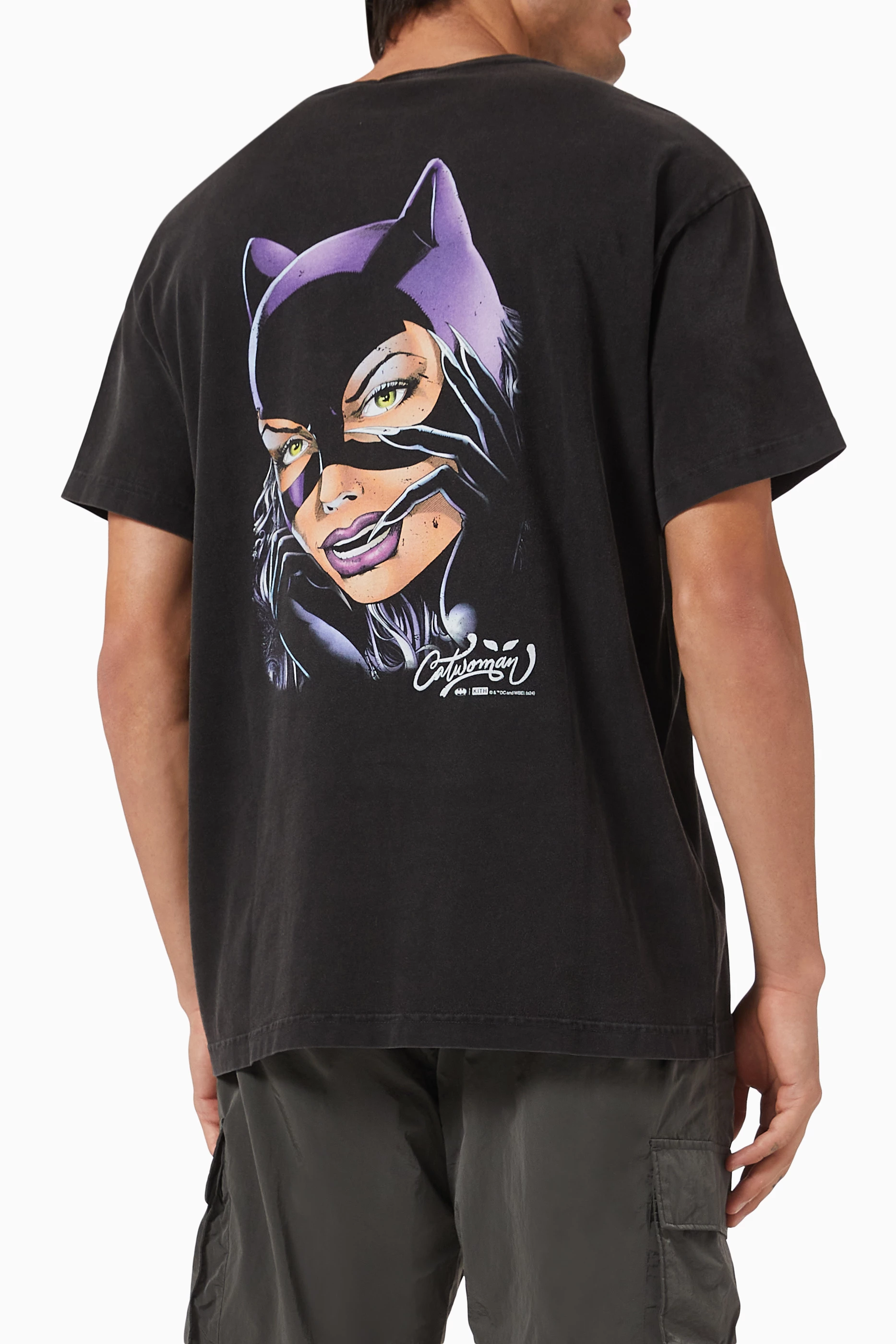 Buy Kith Black x Batman Catwoman Vintage T-shirt in Cotton For Men
