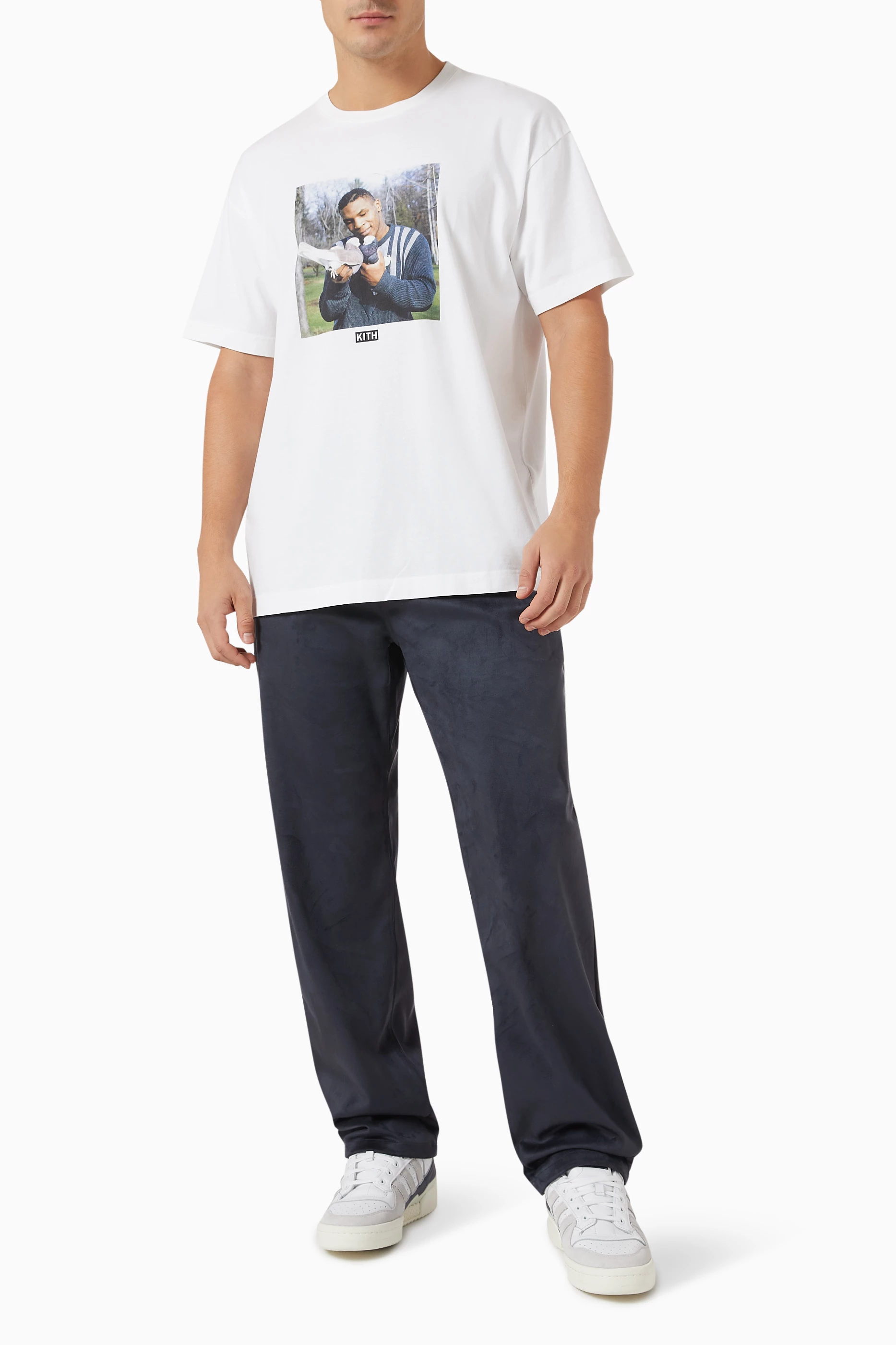 Buy Kith White x Mike Tyson Vintage T-shirt in Cotton For Men 