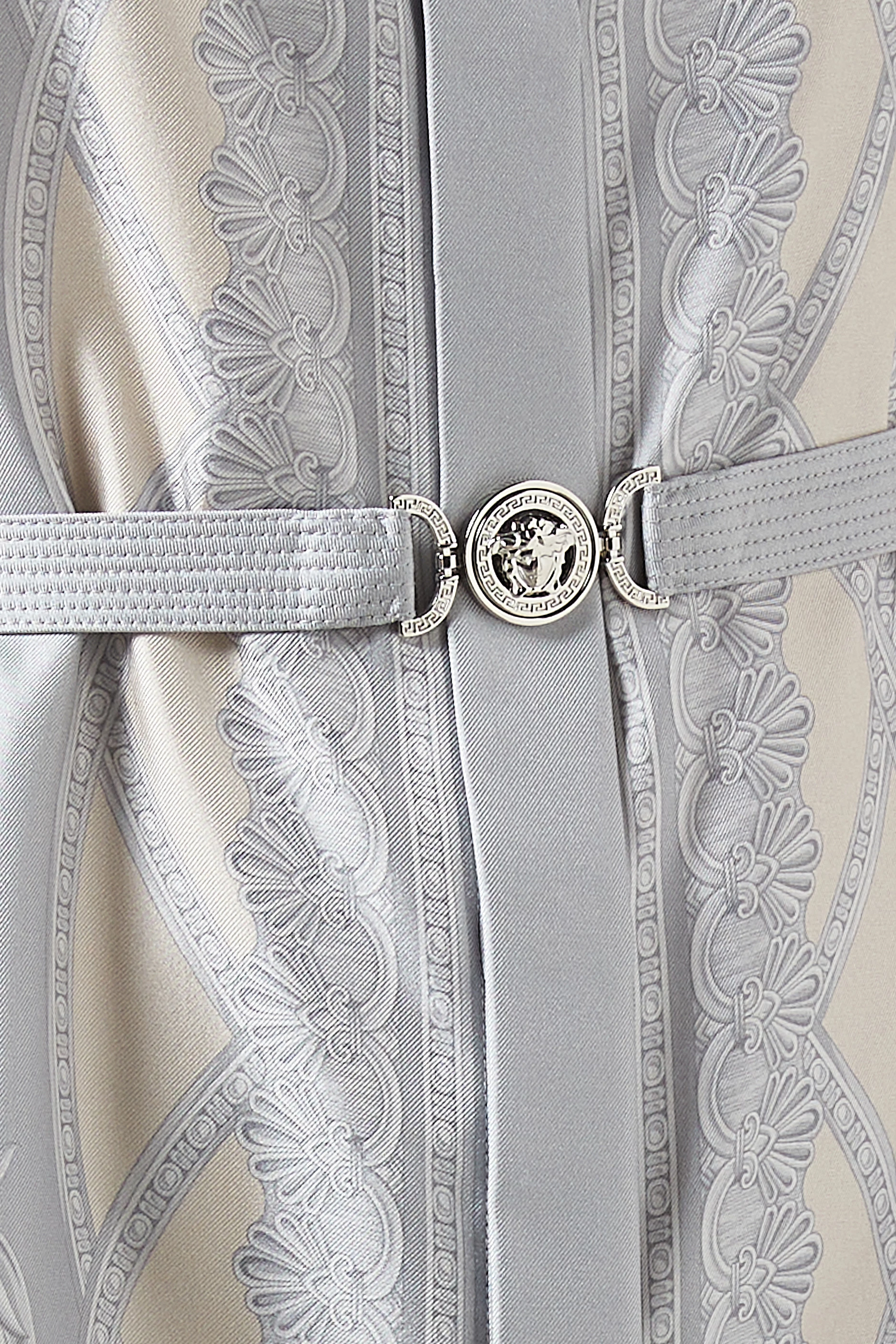 【関税込み】versace La Coupe des Dieux' dress La Coupe des Dieux Mini Shirt Dress Print | VERSACE US