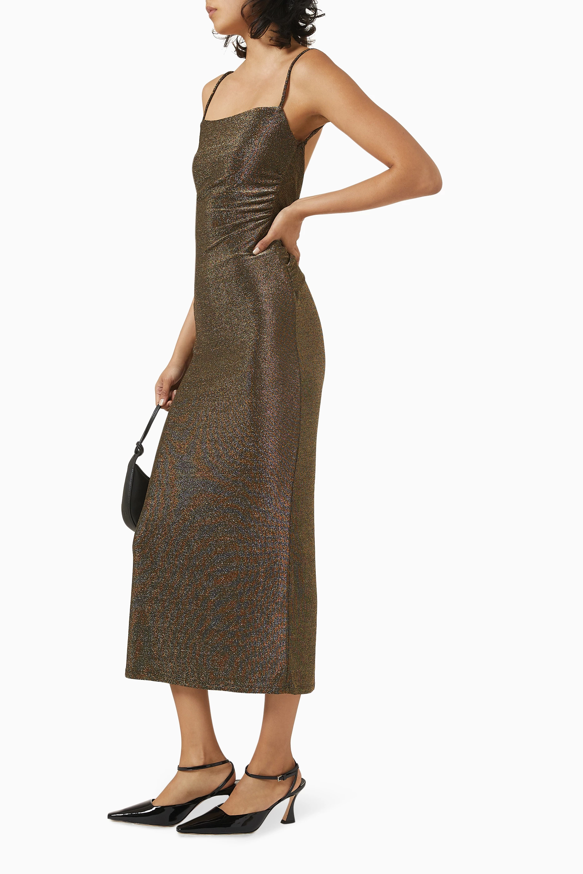 breslin knit dress reformation Buy Gold in Metallic For Women Online Category_Wedding/Wedding Guest