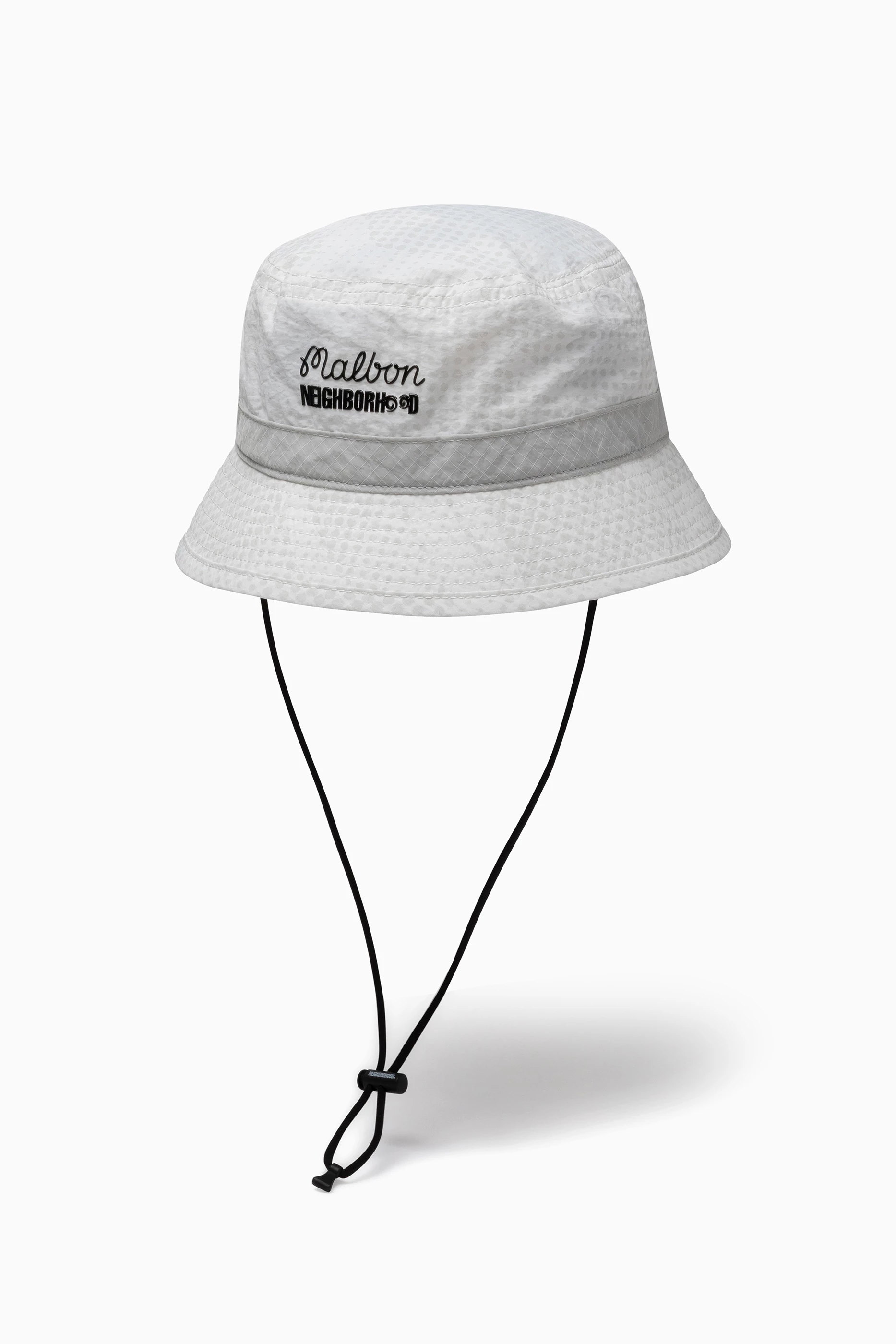 メンズウェア NEIGHBORHOOD X MALBON GOLF . BUCKET Buy Neighborhood White x Malbon Golf Bucket Hat in Nylon-taffeta
