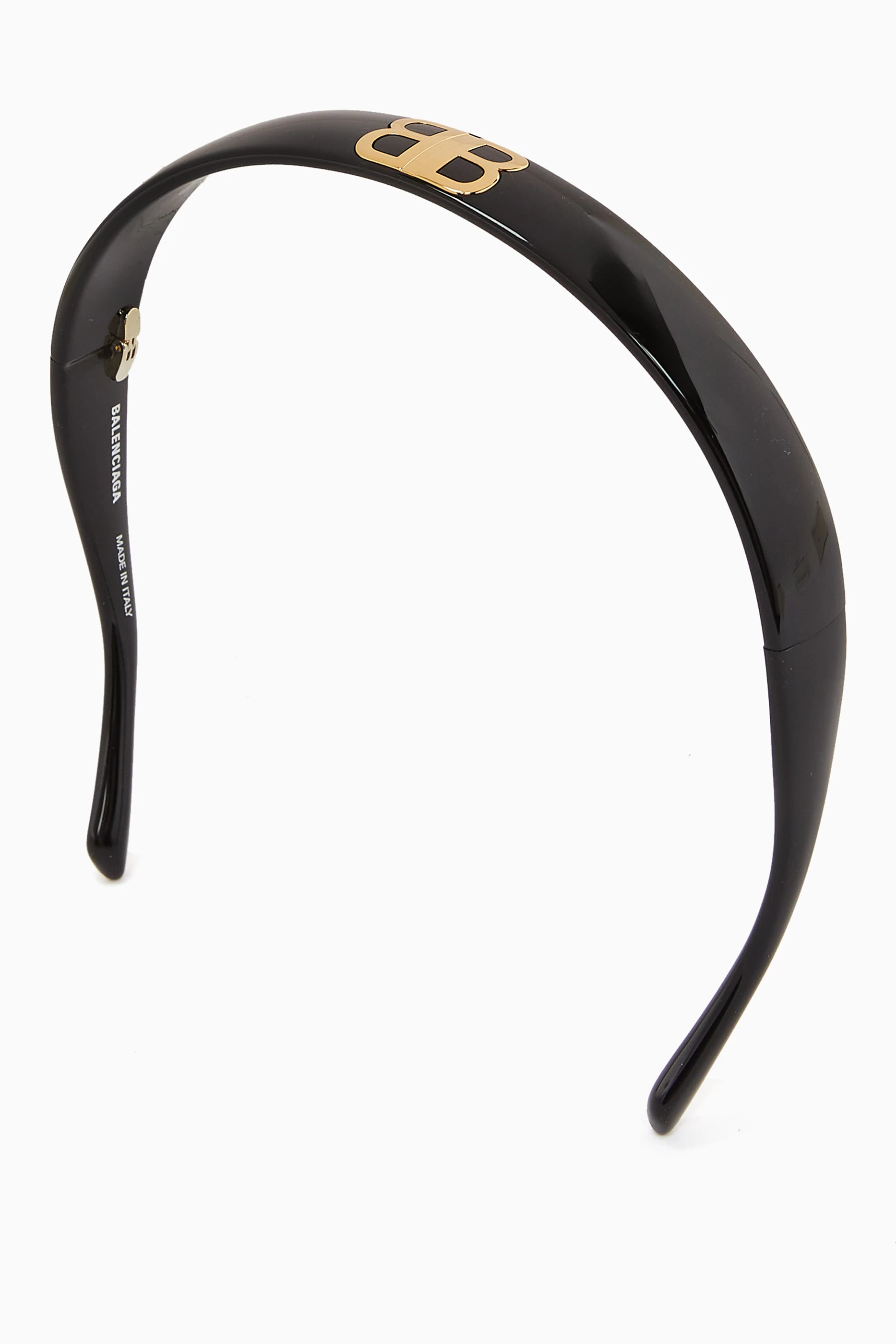 Buy Balenciaga Black Country Club BB Headband in Acetate For Men