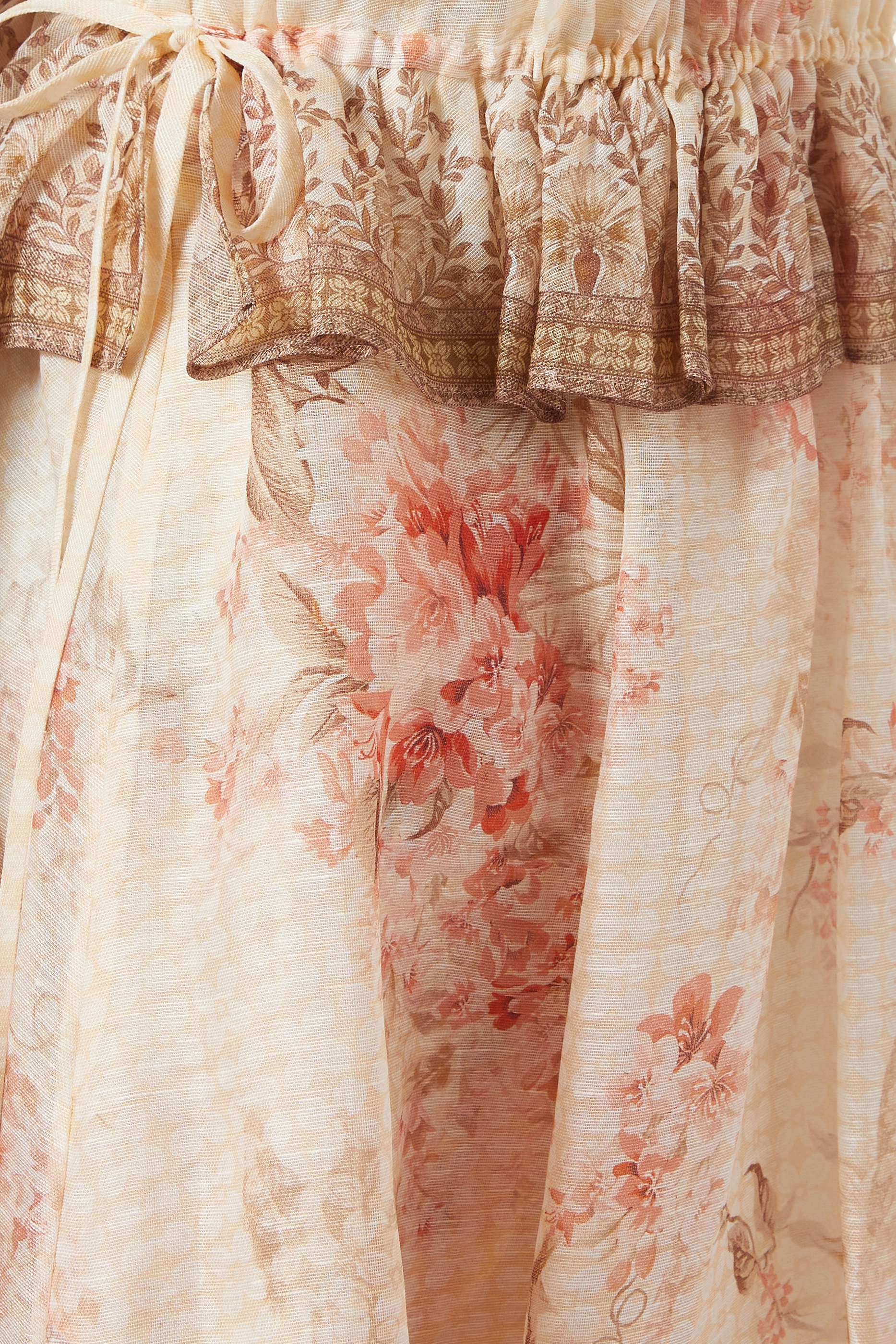 Buy Zimmermann Pink Illuminate Halter Midi Dress For Women Online | Ounass  Oman