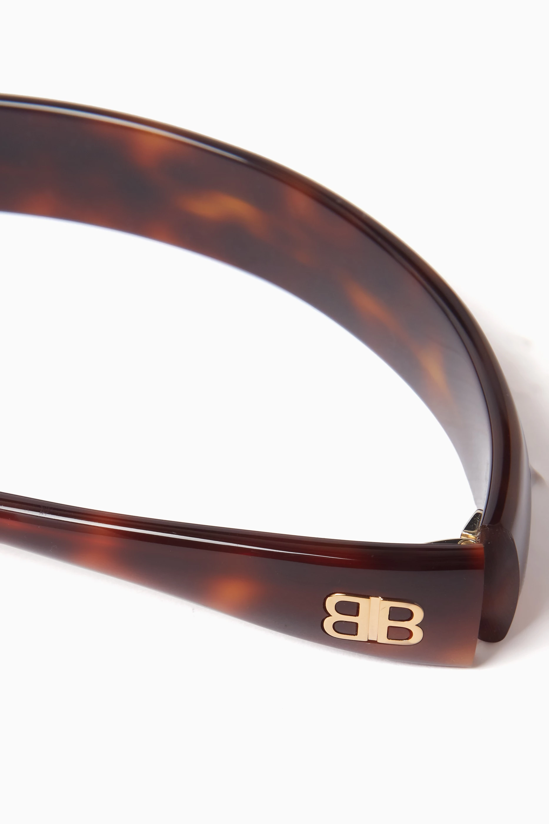 Buy Balenciaga Brown Country Club Side BB Headband in Havana