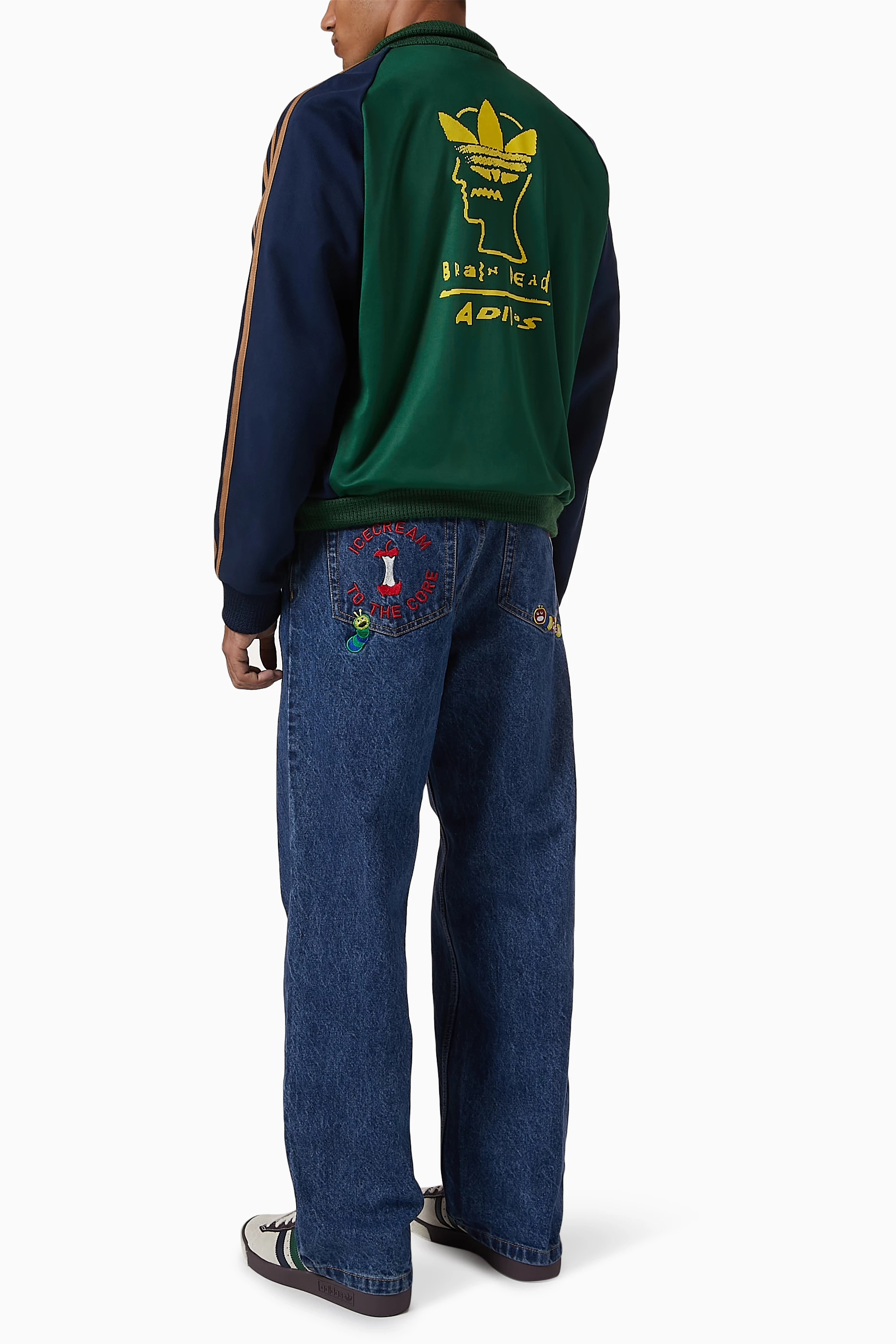 Buy adidas Multicolour x Brain Dead Track Jacket in Cotton Blend