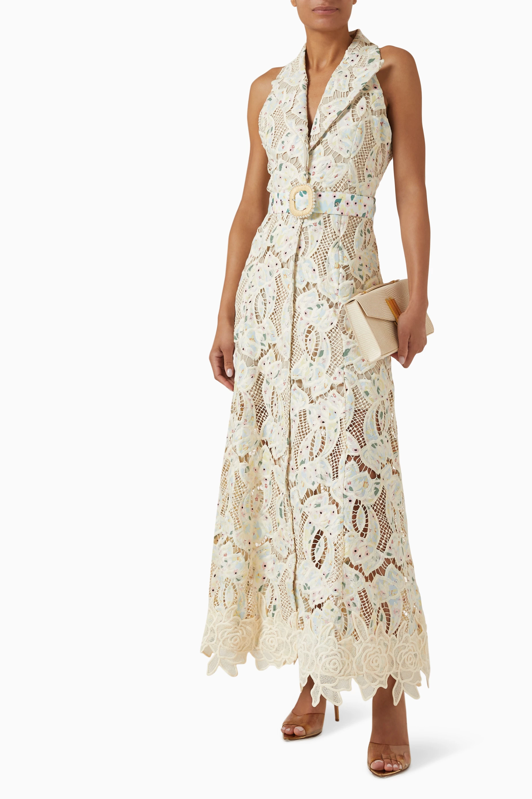 emma lace dress Emma Lace Maxi Dress in Citrine M main image 0