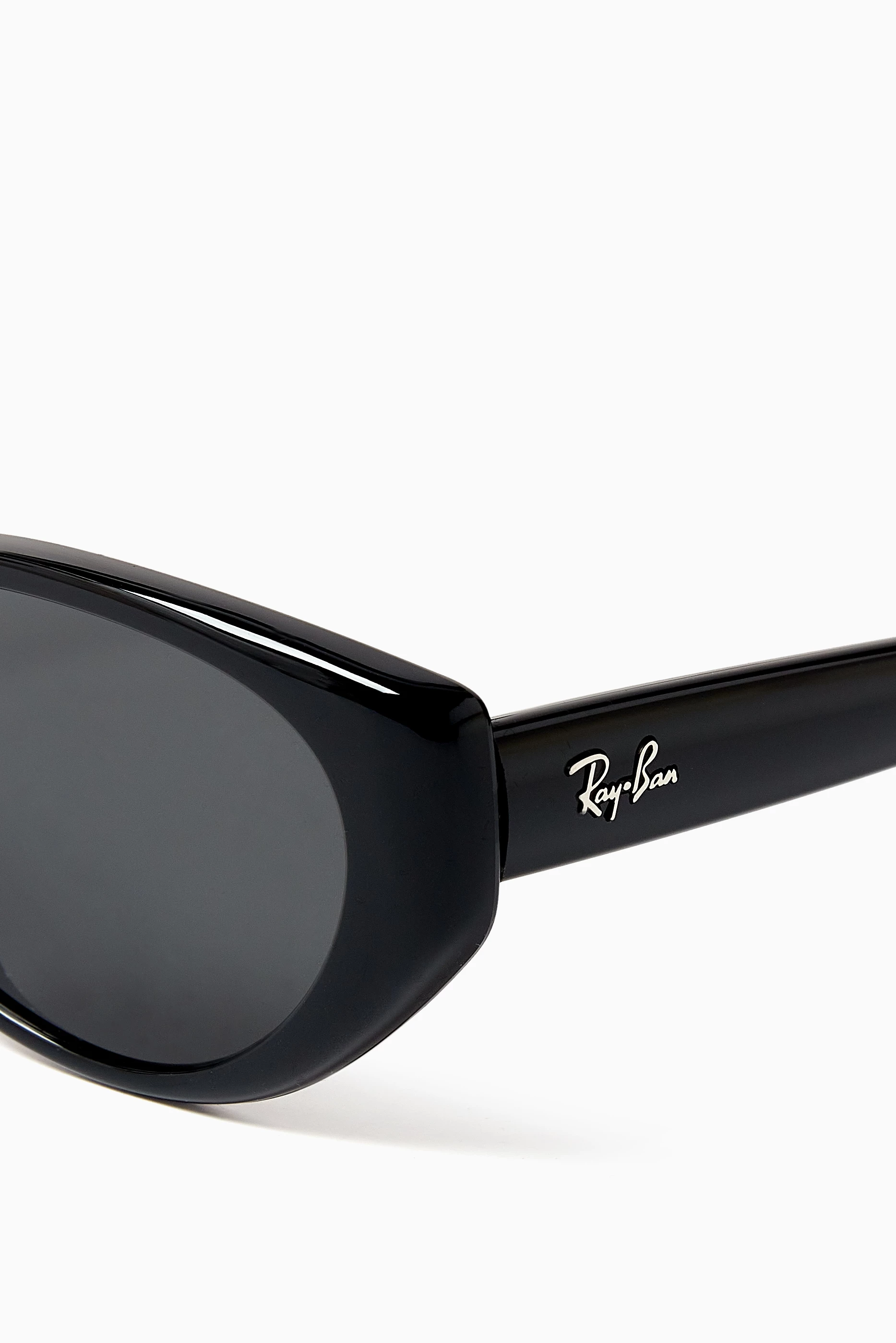 Buy Ray-Ban Black Oval Sunglasses in Acetate For Women Online