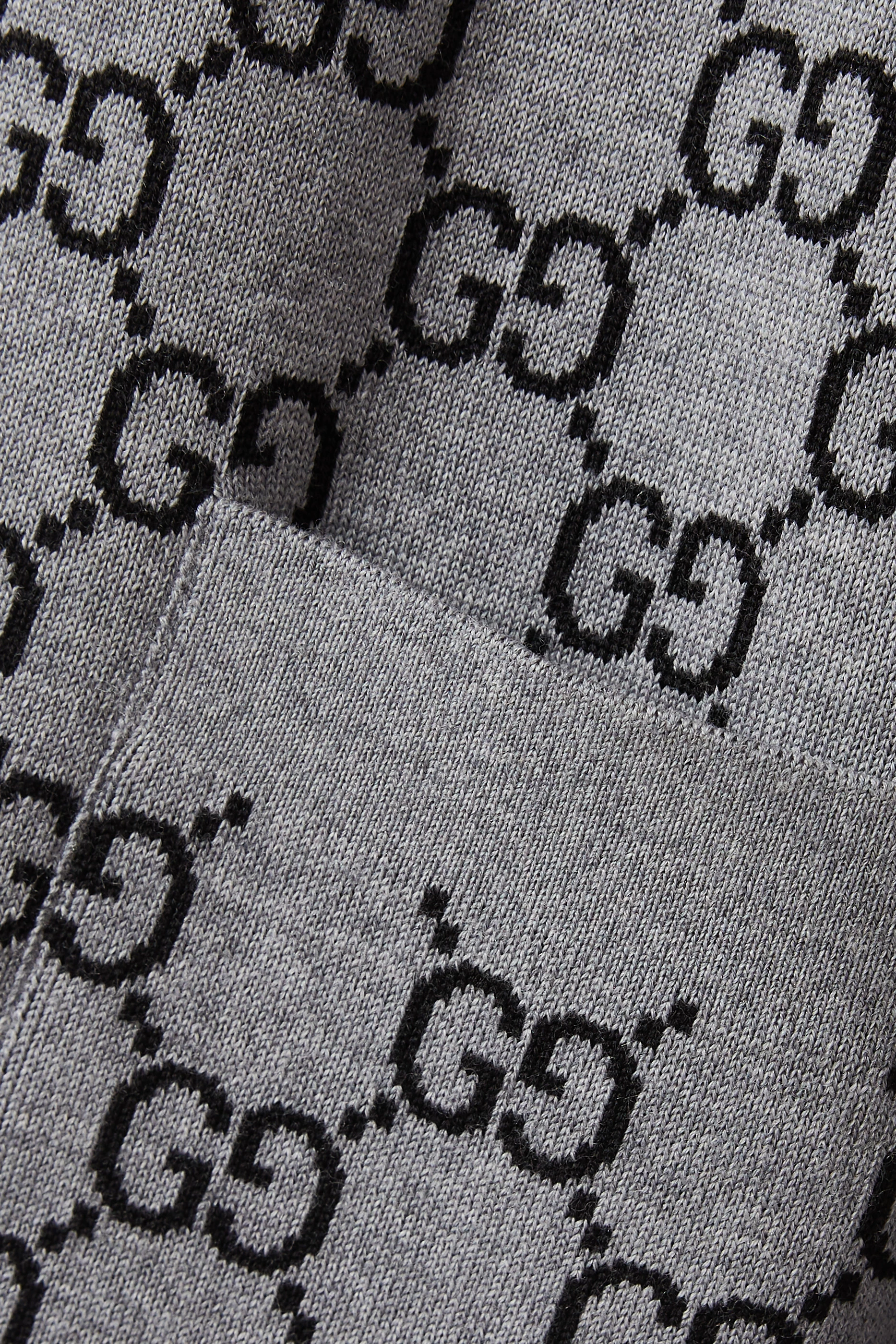 Buy Gucci Grey GG Cardigan in Wool-blend For Women Online | Ounass