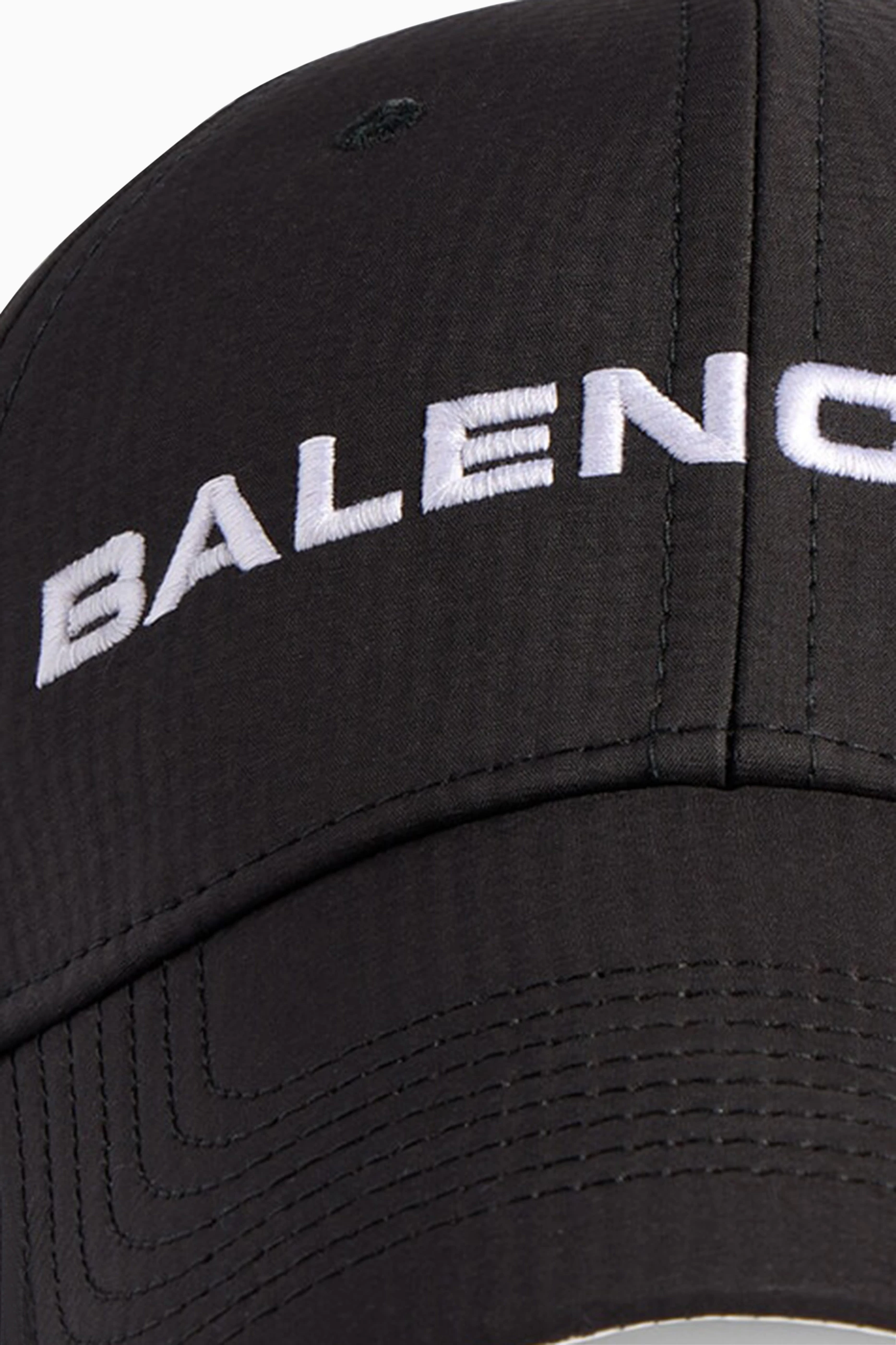 Buy Balenciaga Black Unisex Logo Baseball Cap For UNISEX  display picture 1