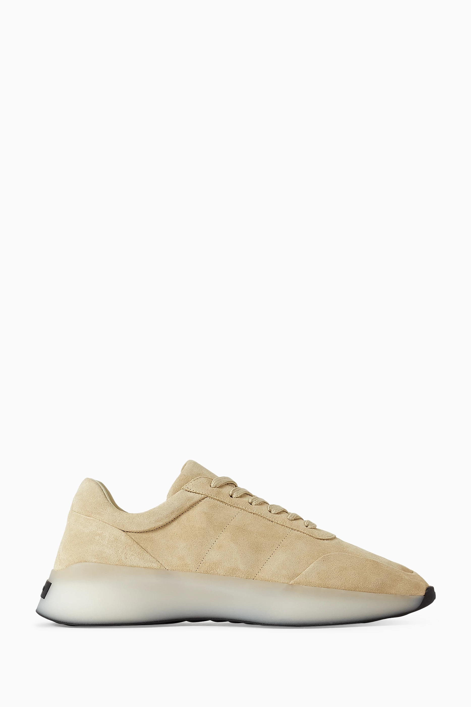 Buy Fear Of God Neutral Vintage Runner Sneakers in Suede For Men 