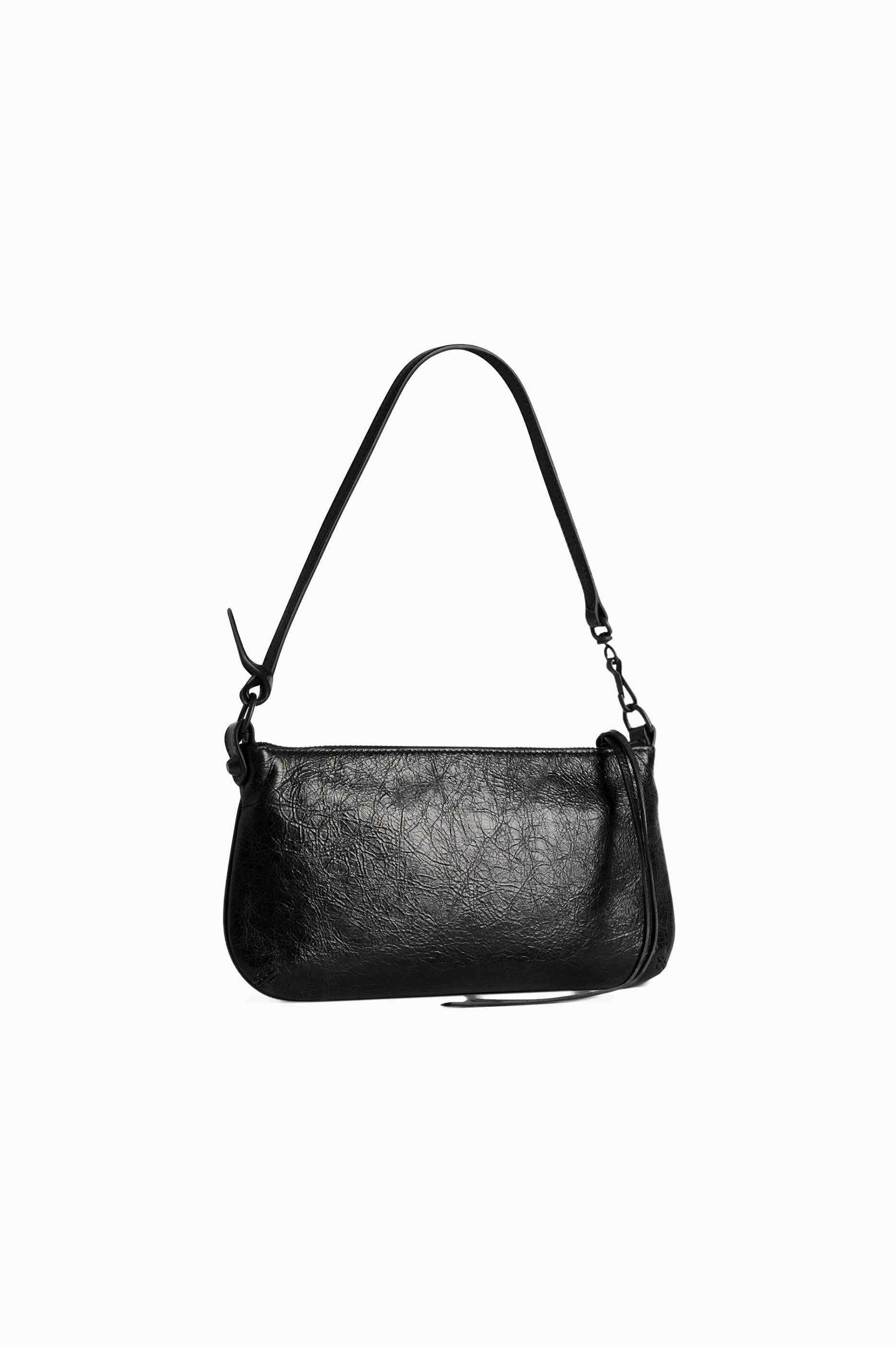 Buy Balenciaga Black Le City Pouch on Strap in Arena Lambskin For