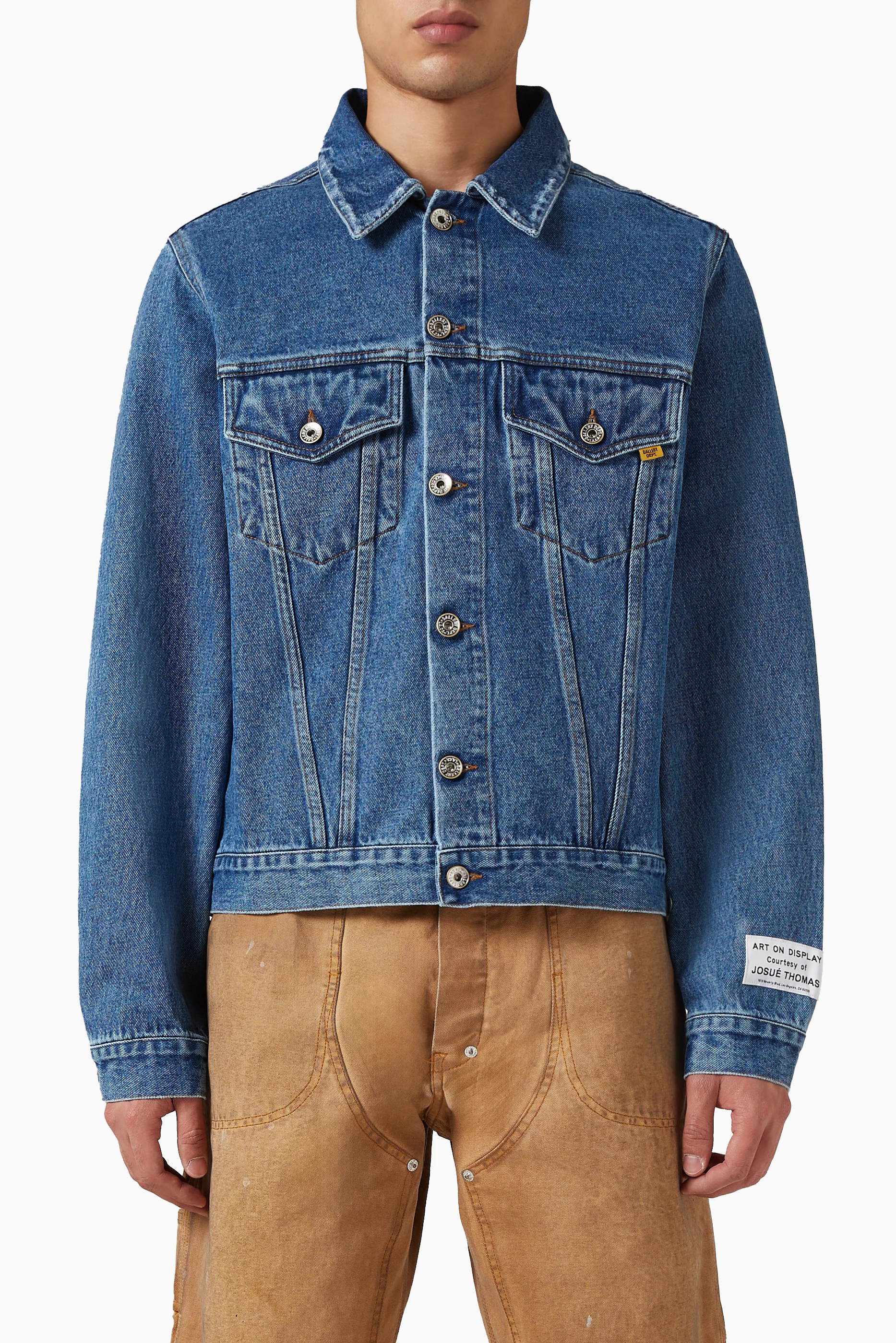 トップス GALLERY DEPT VINTAGE ANDY DENIM JAKET M Buy Gallery Dept Blue Vintage Andy Jacket in Denim For Men Online