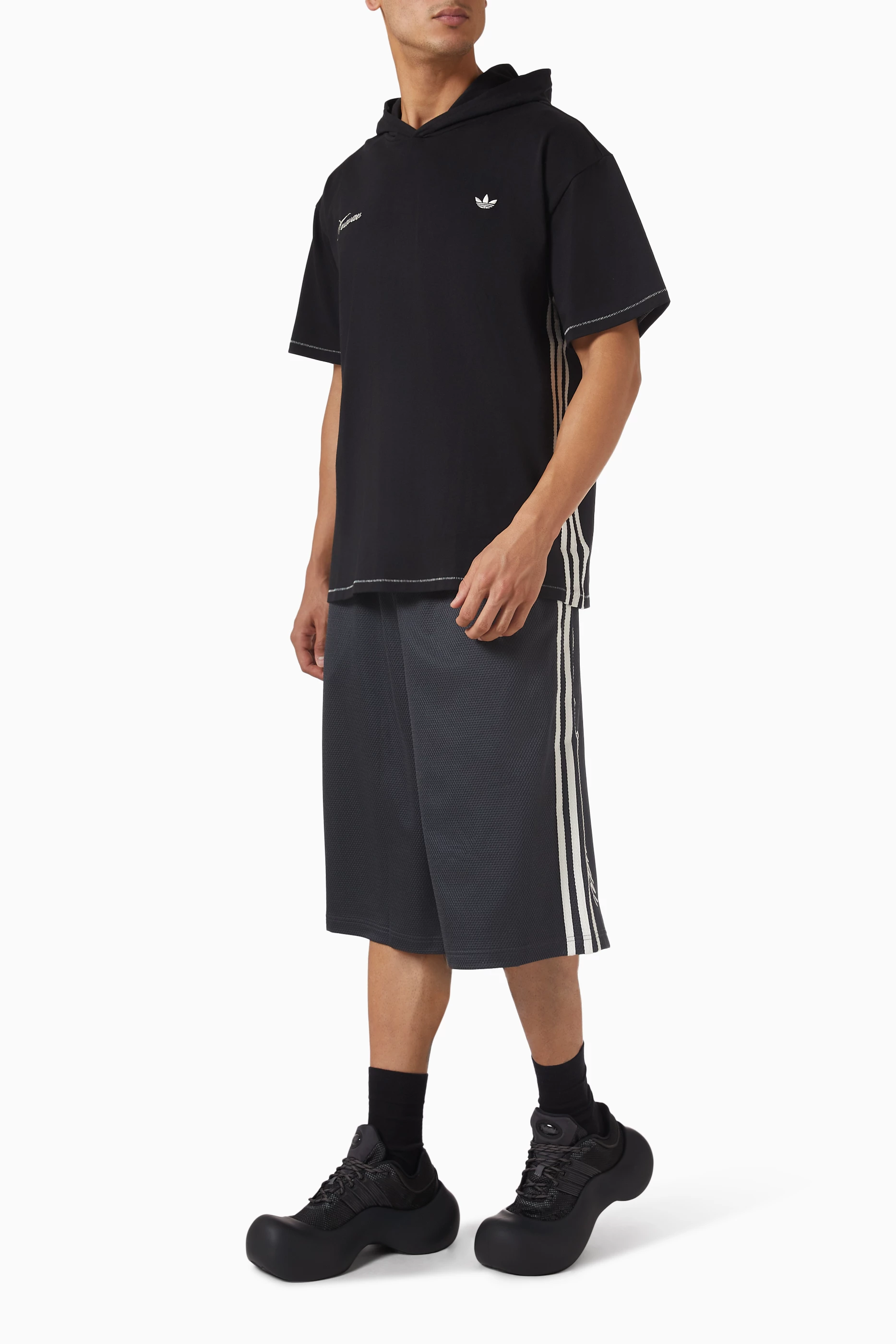Buy adidas Grey x Avavav Oversized Basketball Shorts For Men