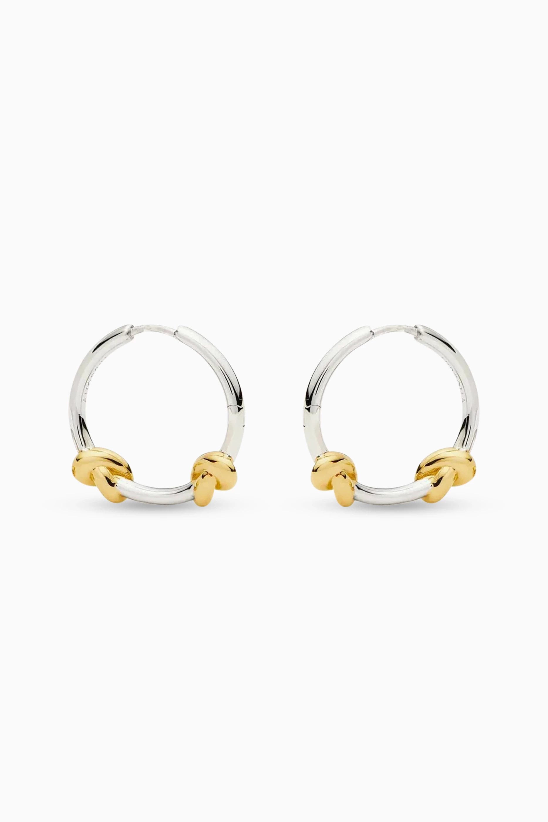Buy Missoma Multicolour Lucy Williams Knot Small Hoop Earrings For