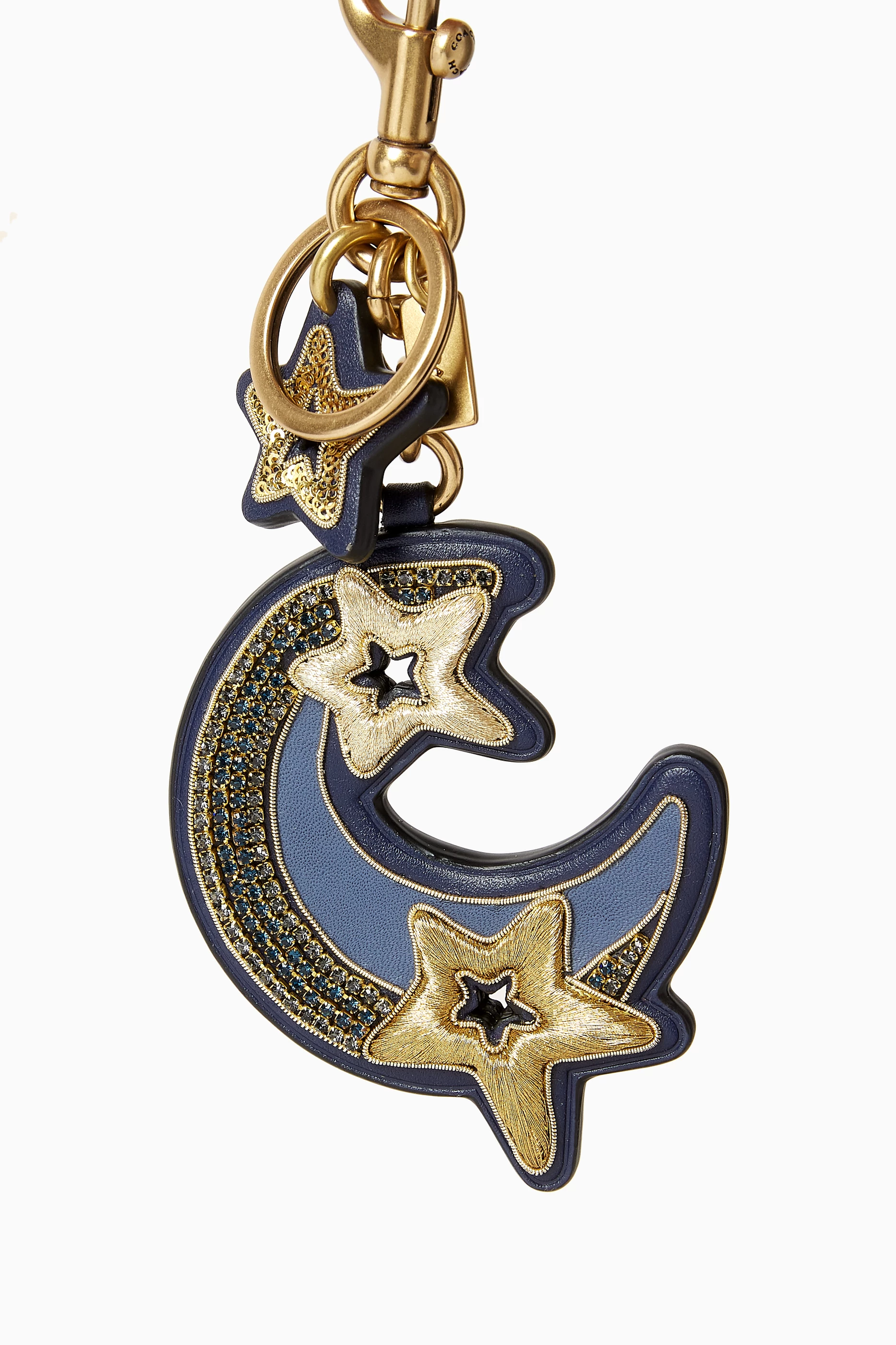 Buy Coach Blue Moon & Star Bag Charm in Leather For Women Online