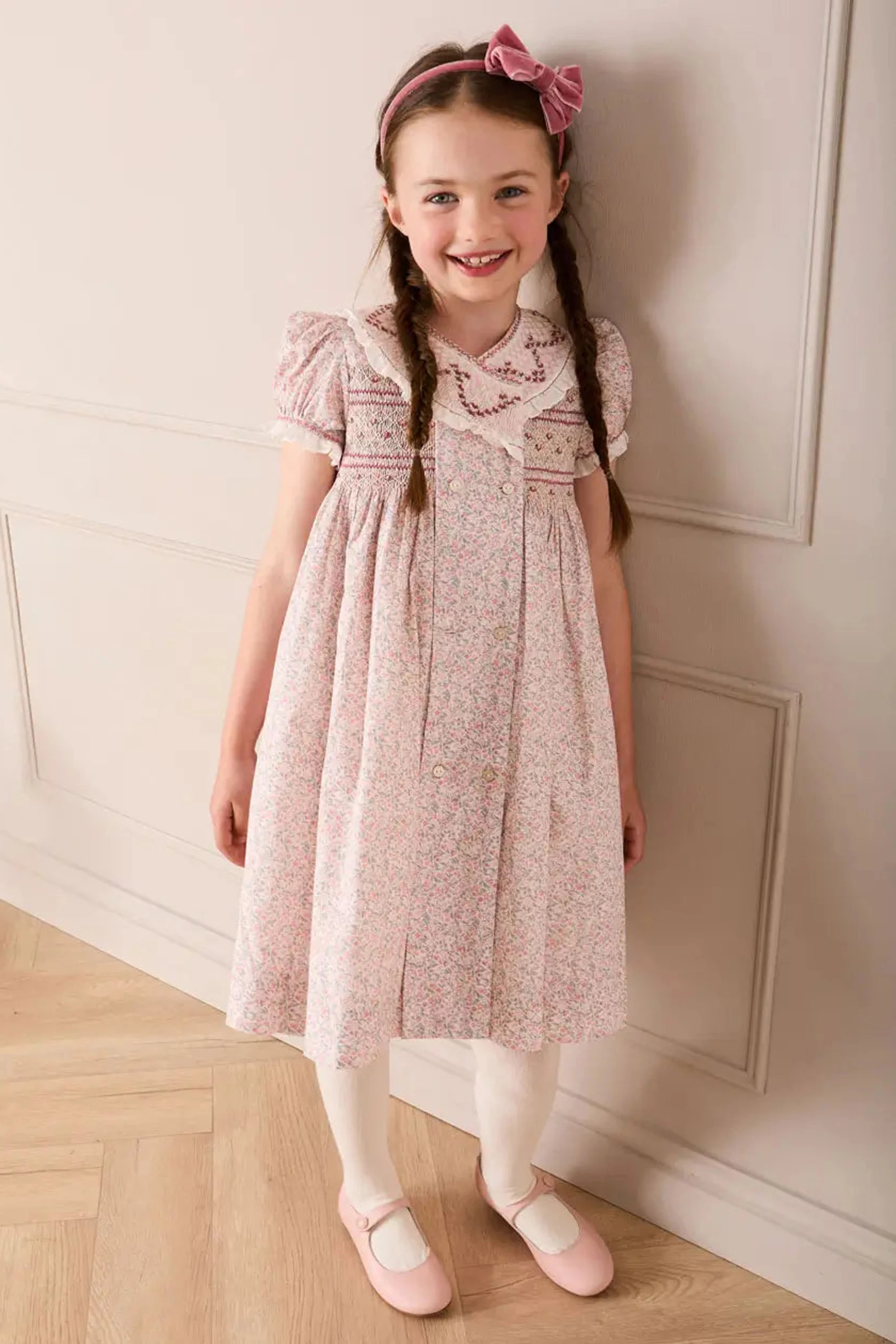 Pepa London ピンク ワンピース 2y Buy Pepa London Pink Adelaide Floral Dress For Girls Online