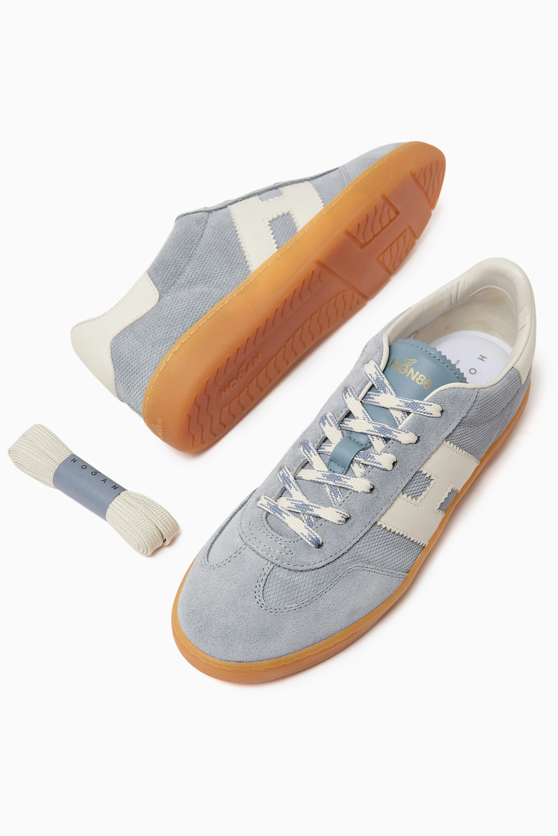 Buy Hogan Blue Cool Sneakers in Suede For Women Online | Ounass Oman