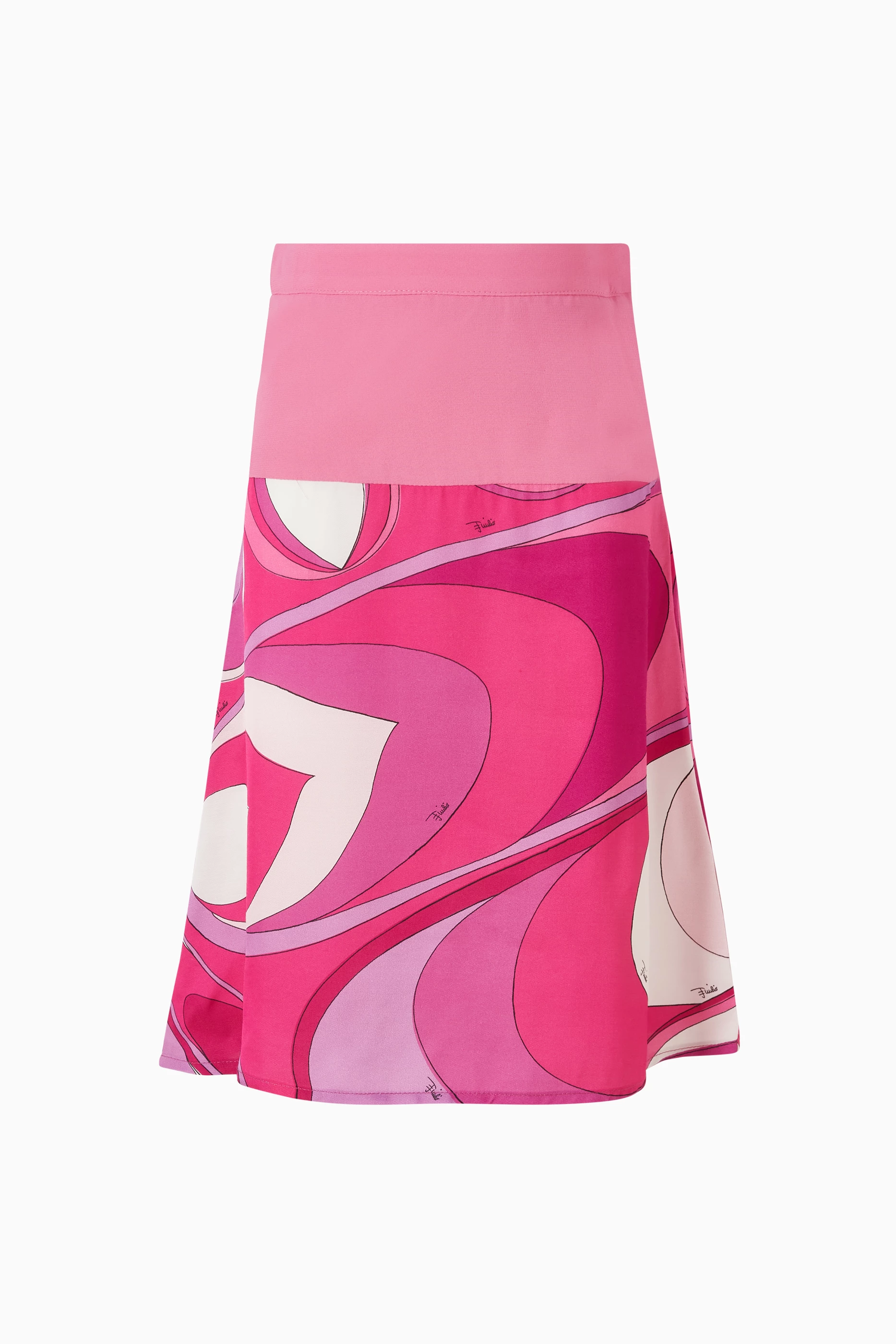 Buy Emilio Pucci Pink Abstract-print Skirt For Girls Online