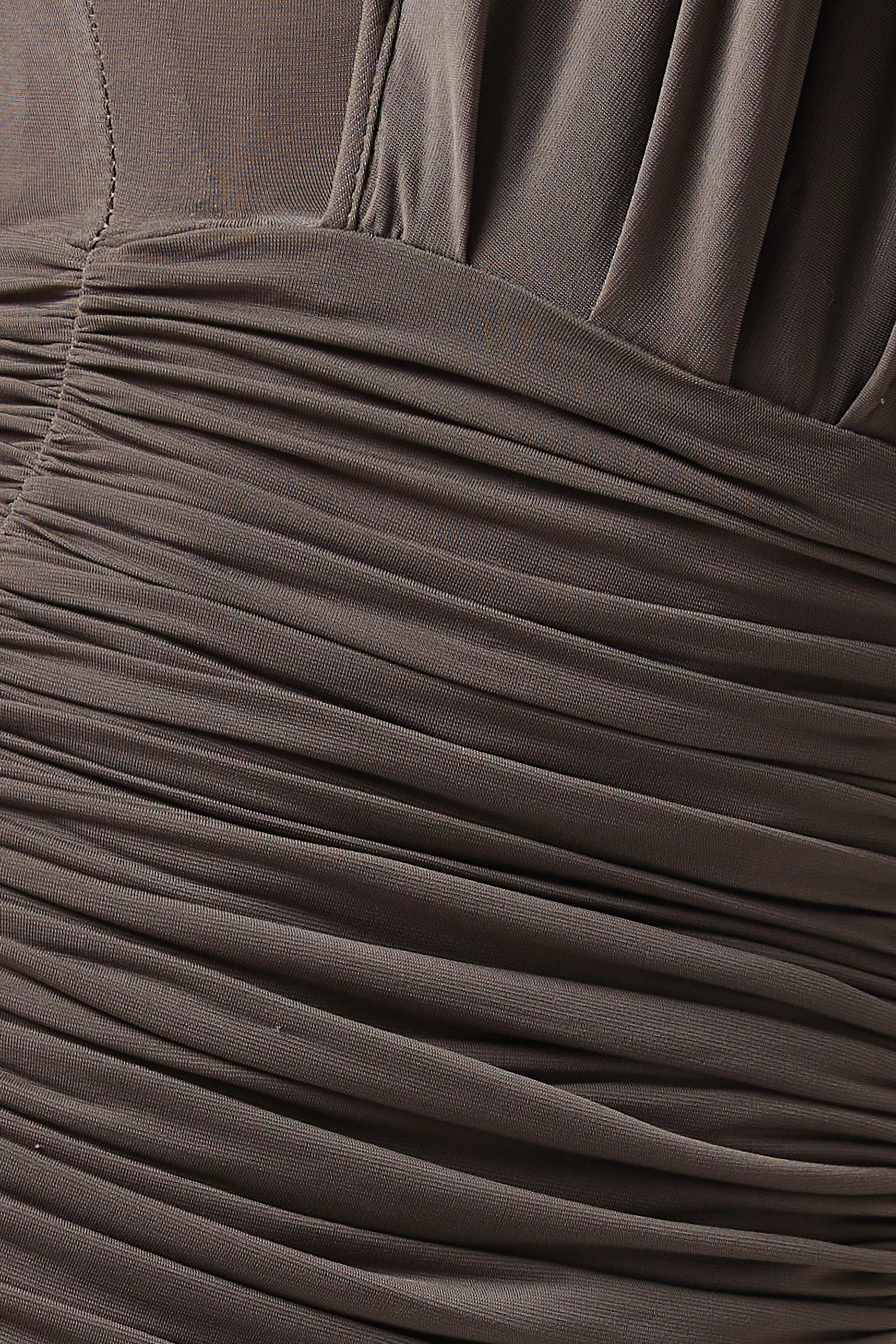 asymmetrical sequin midi dress Silver Sequin Asymmetric Neckline Slim Madi Dress L main image 0