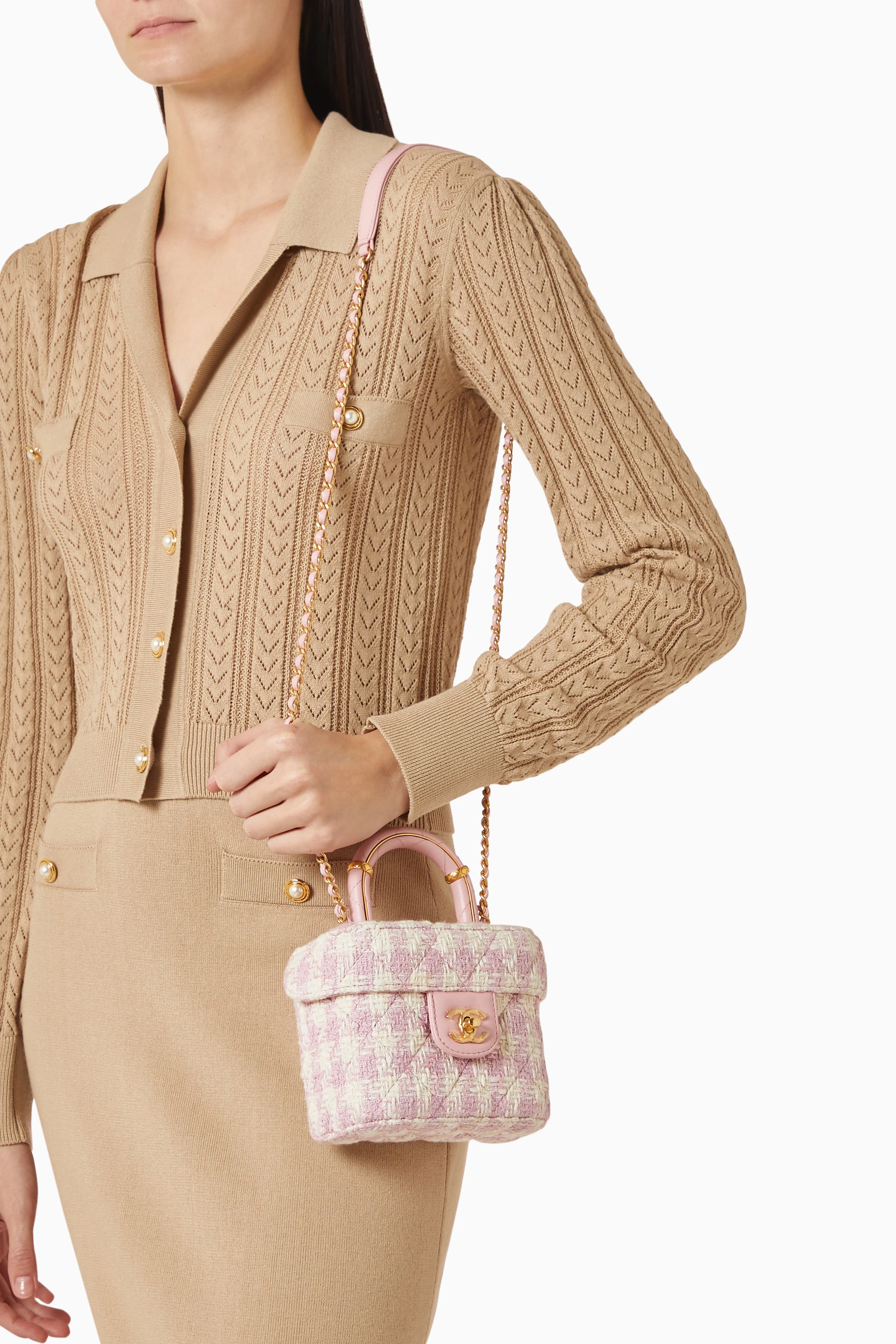 Buy Chanel Pre-Loved Pink Unused 2023 Mini Vanity Bag in