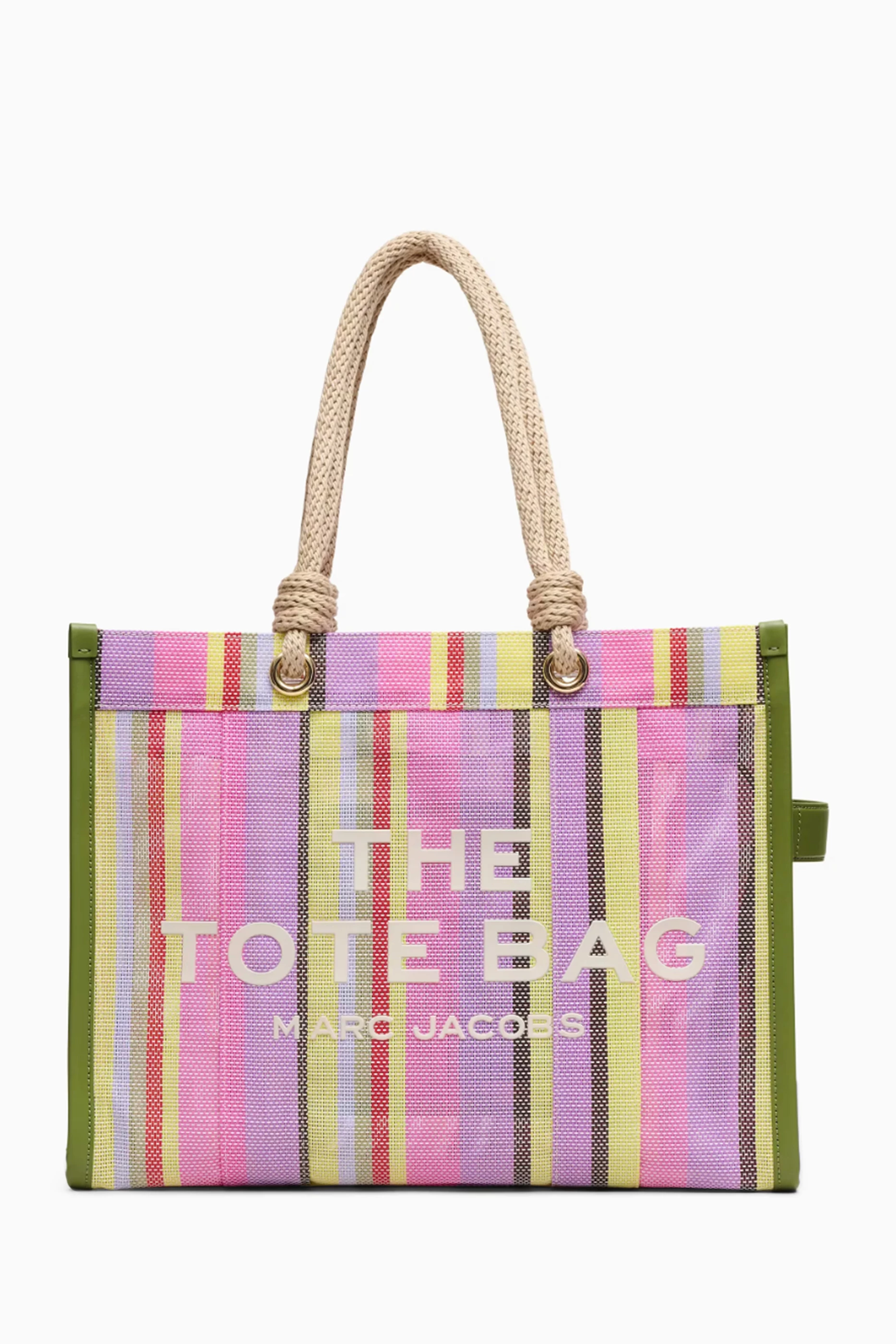 Buy Marc Jacobs Multicolour The Large Tote Bag in Striped Mesh For
