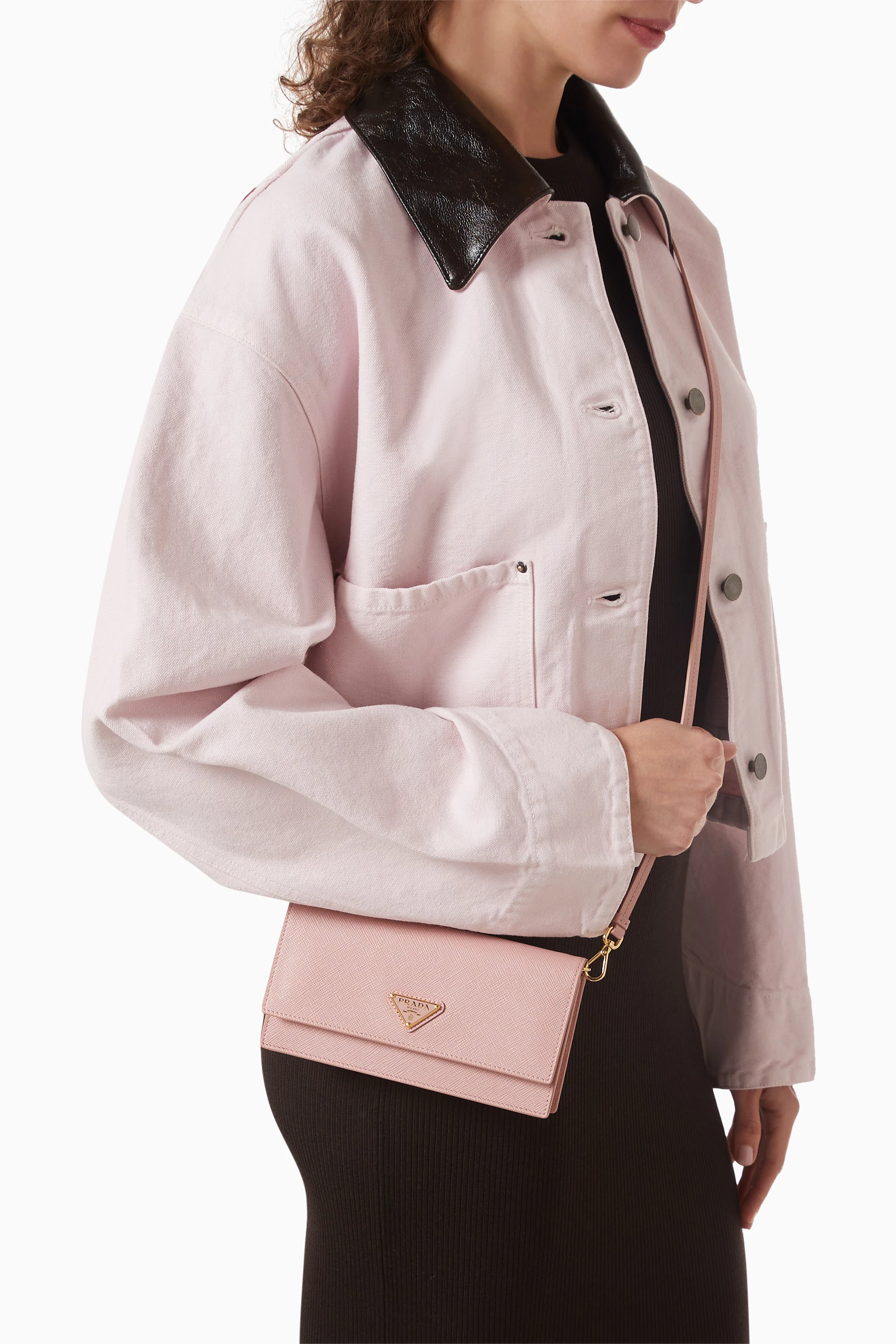 Buy Prada Pink Mini Bag in Saffiano Leather For Women Online