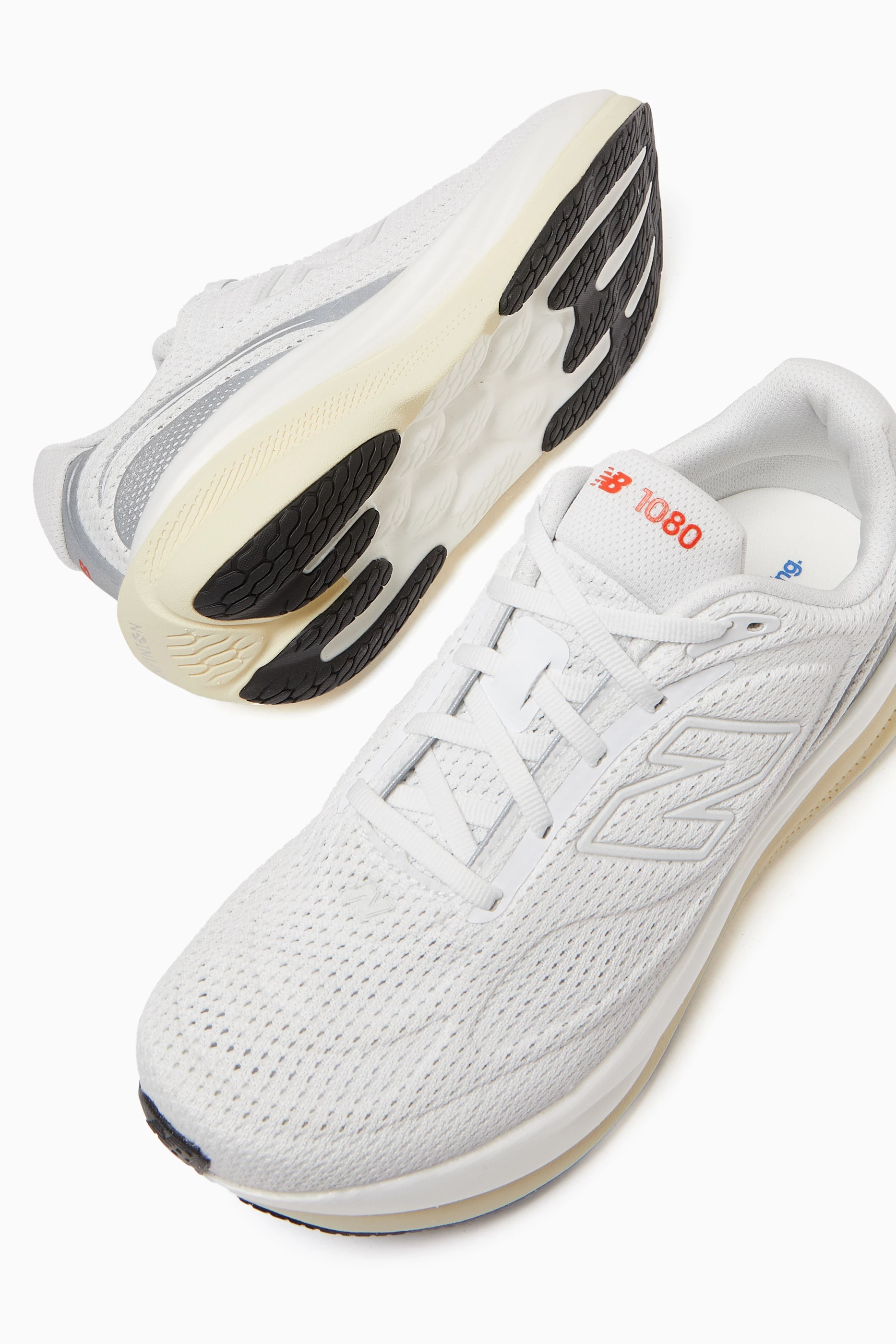 Buy New Balance White 1080 V15 Sneakers in Mesh For Women Online