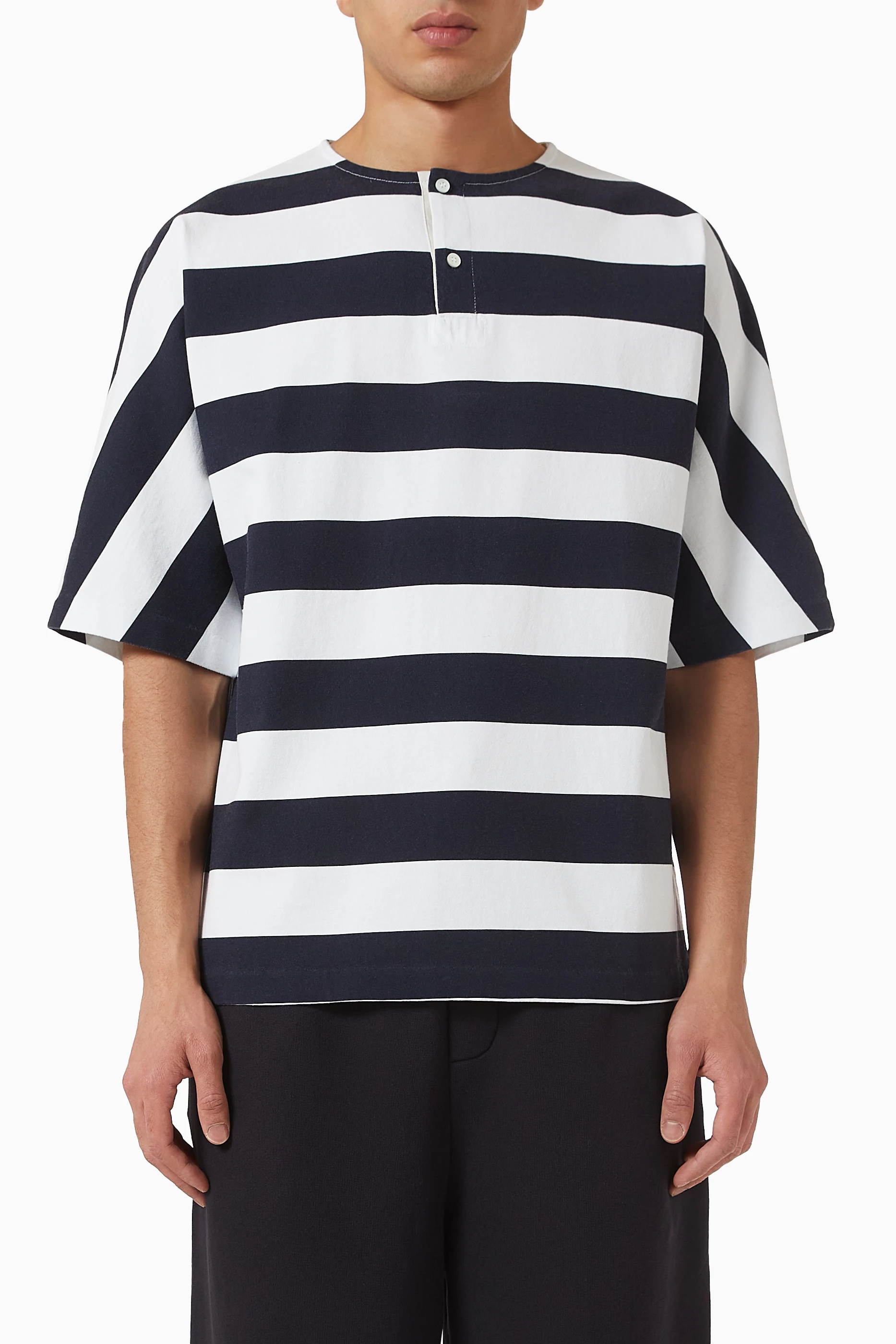 Buy Jacquemus Blue The Marinière T-shirt in Cotton For Men Online