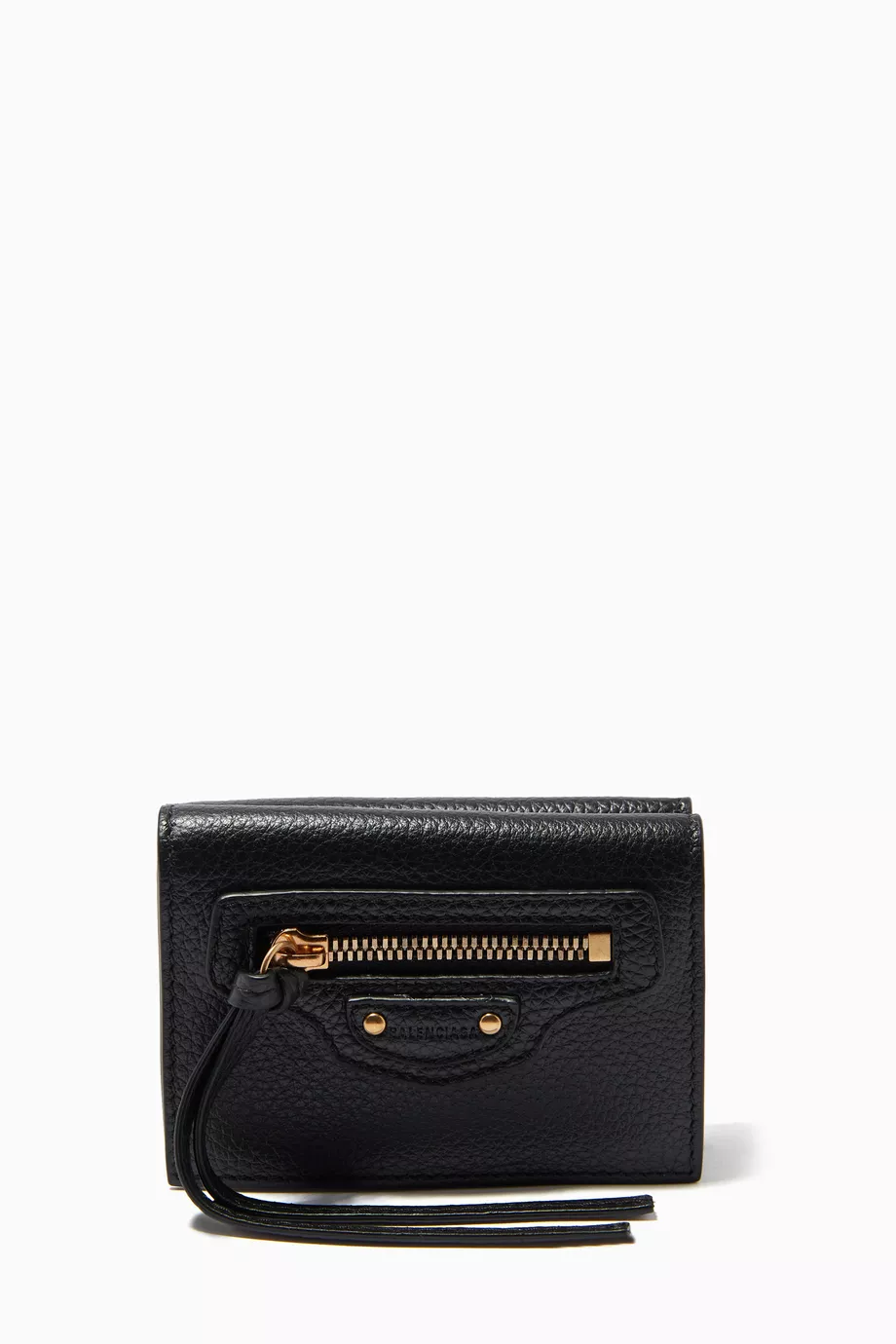 Buy Balenciaga Black Neo Classic Mini Wallet in Calfskin for WOMEN | Ounass Oman
